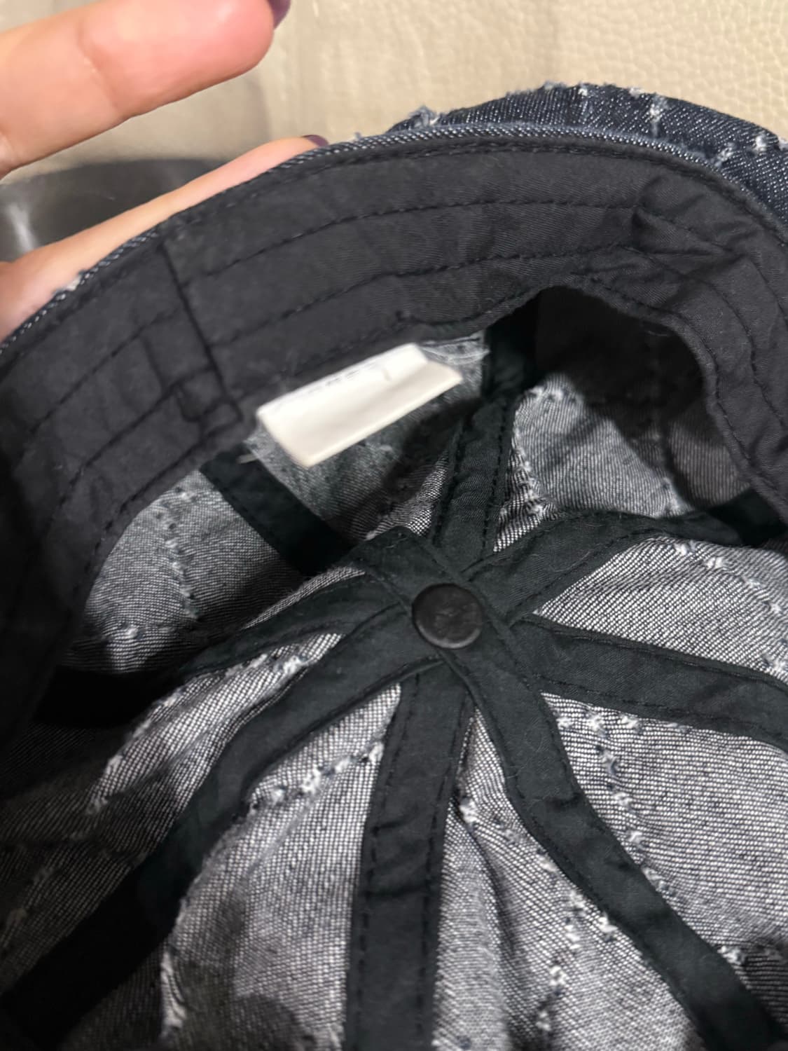 Stitch point denim newsboy cap 상품이미지4