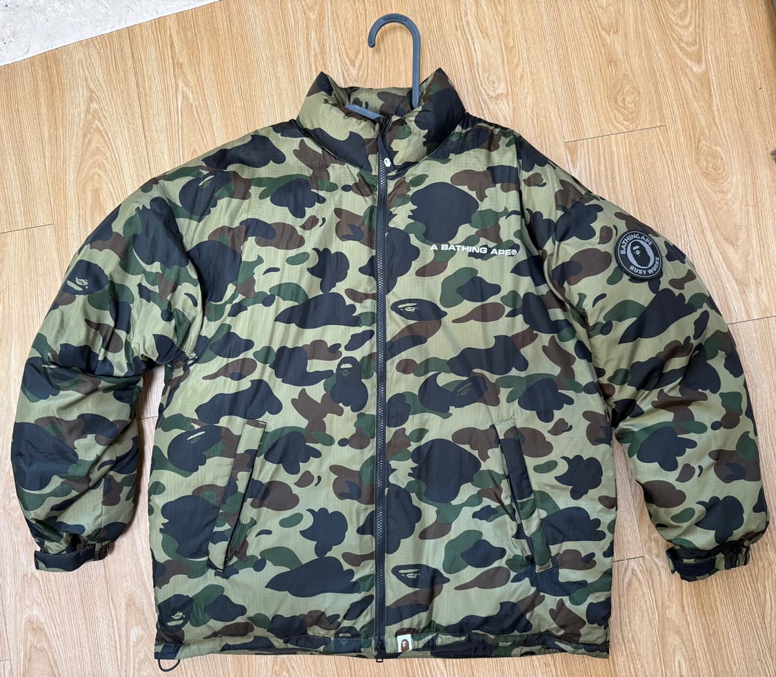 베이프 녹계 패딩 상품이미지1