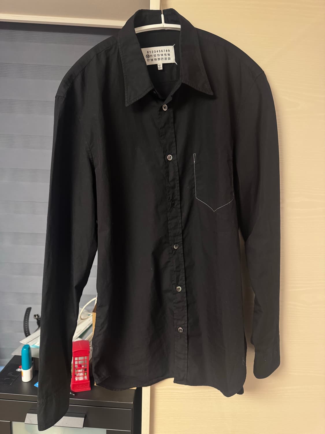 마르지엘라 셔츠 블랙 상품이미지1