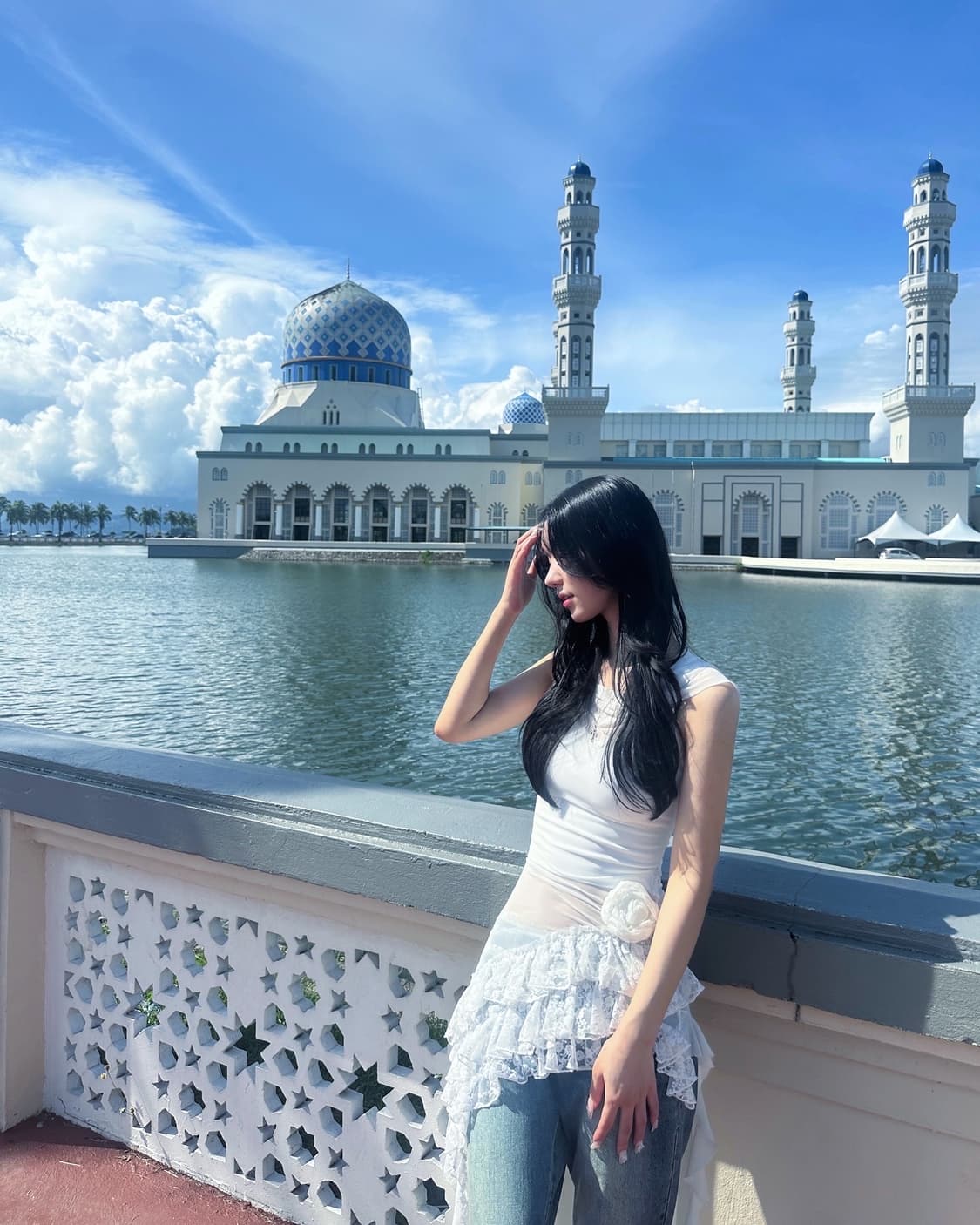 스컬프터 Victorian Hoodied Mesh Dress Ivory 상품이미지1