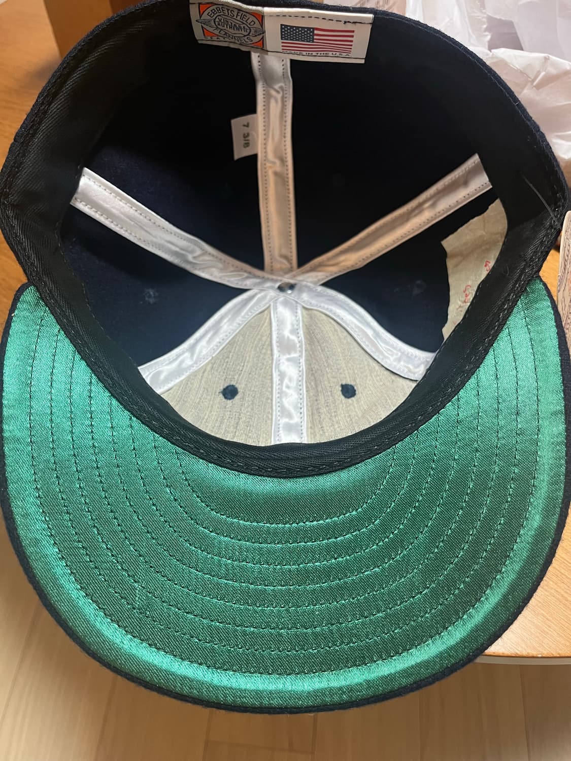 이벳필드US NY로고 베이스볼 울 볼캡 네이비 상품이미지2