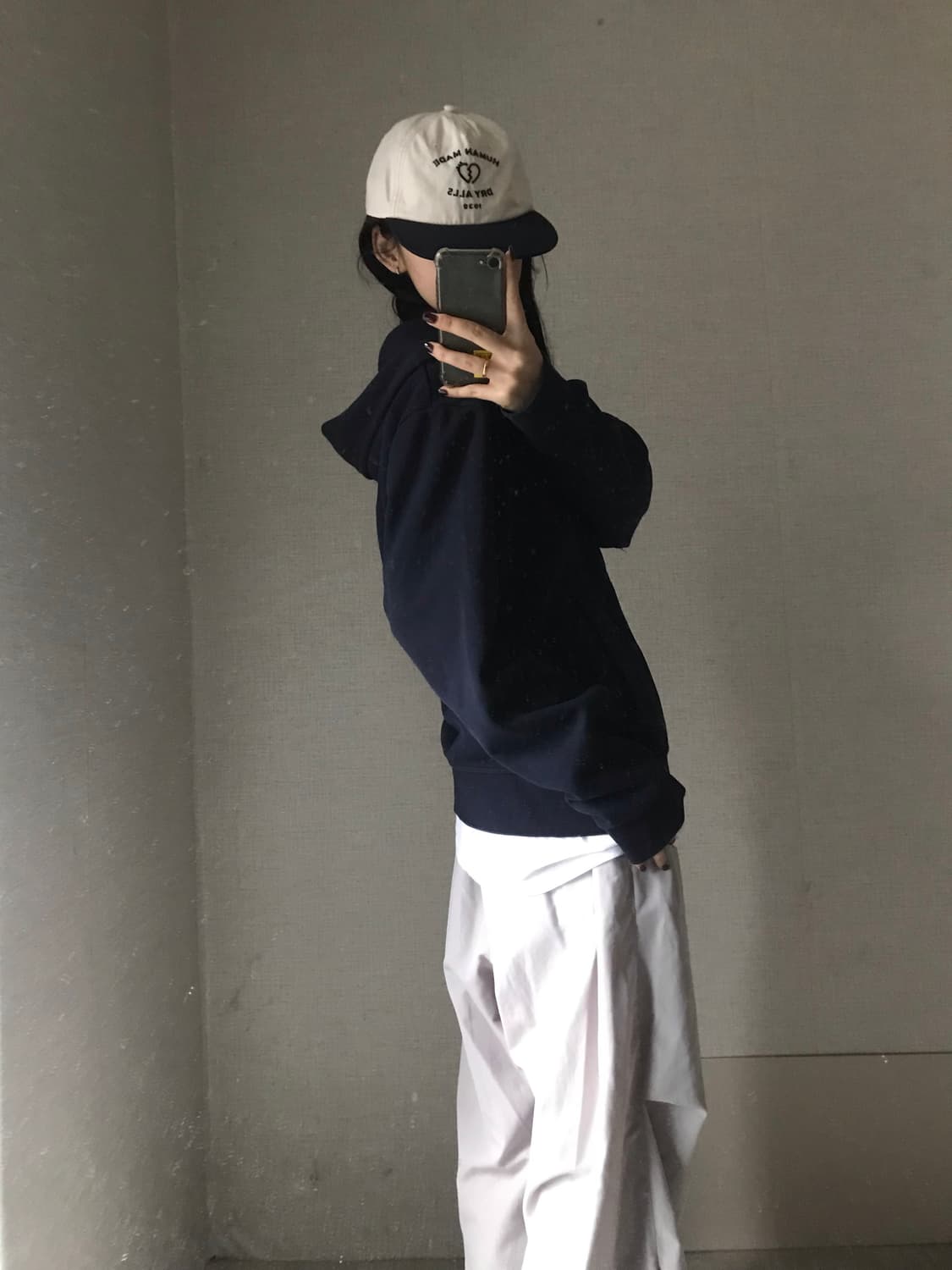폴로 네이비 화이트포니 후드집업 상품이미지3