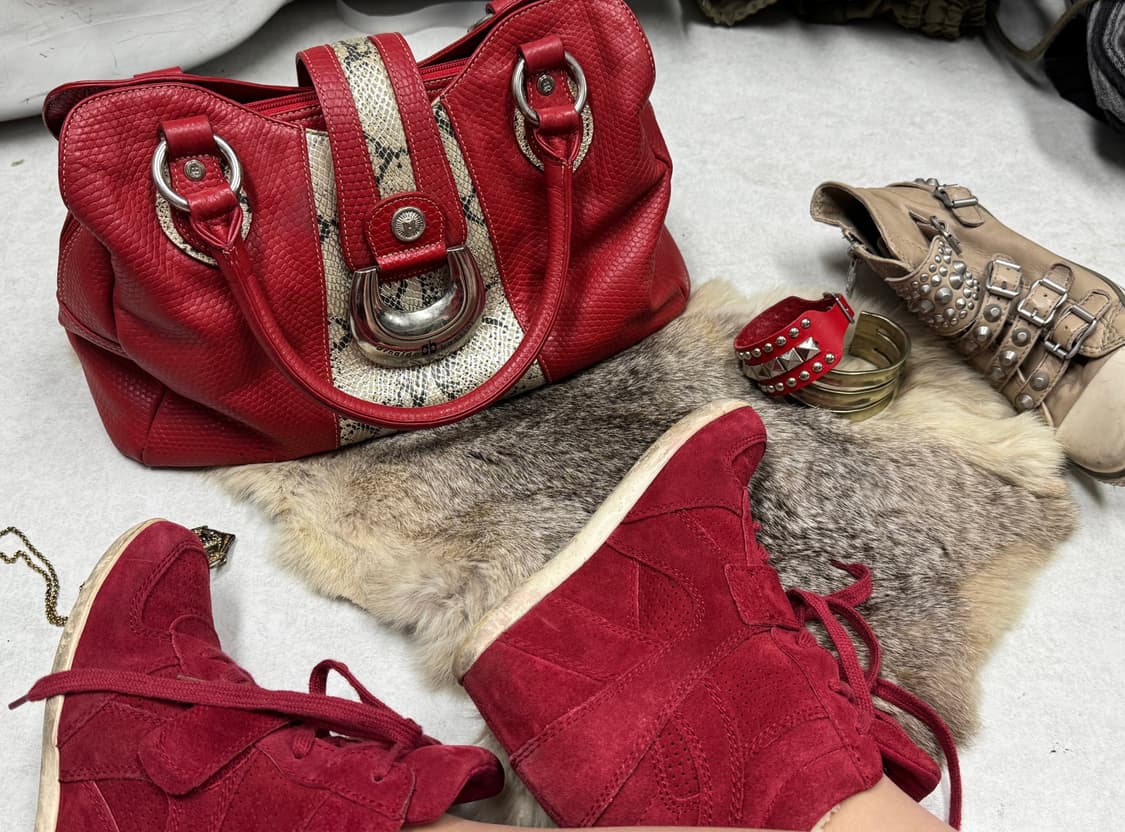 펑크 뱀피 빈티지백 상품이미지2