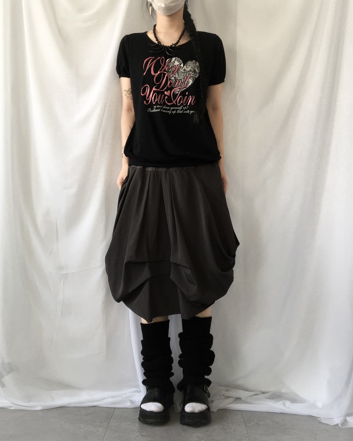 Lettering printing puff t shrit 상품이미지5