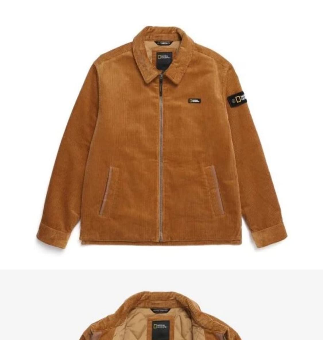 네셔널지오그래픽 코듀로이 카라넥 집업자켓 상품이미지1