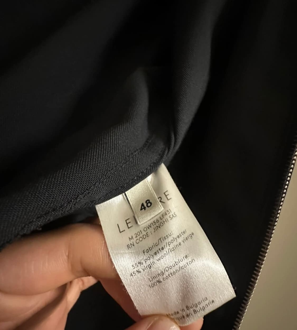 르메르 라이트 블루종 블랙 48 상품이미지3