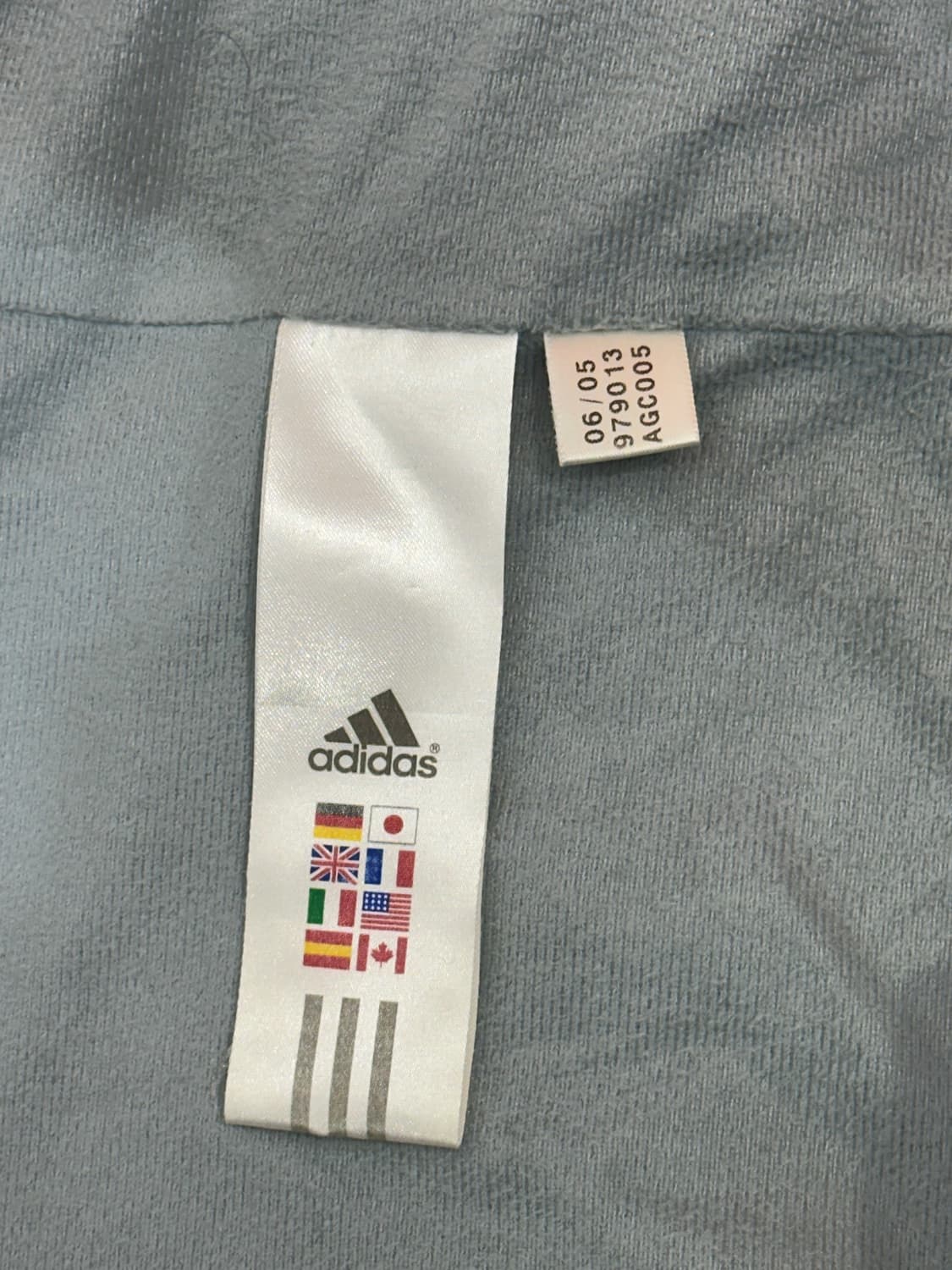 00s 아디다스 차콜 후드 바람막이 오버핏 올드스쿨 트랙 자켓 95 상품이미지8