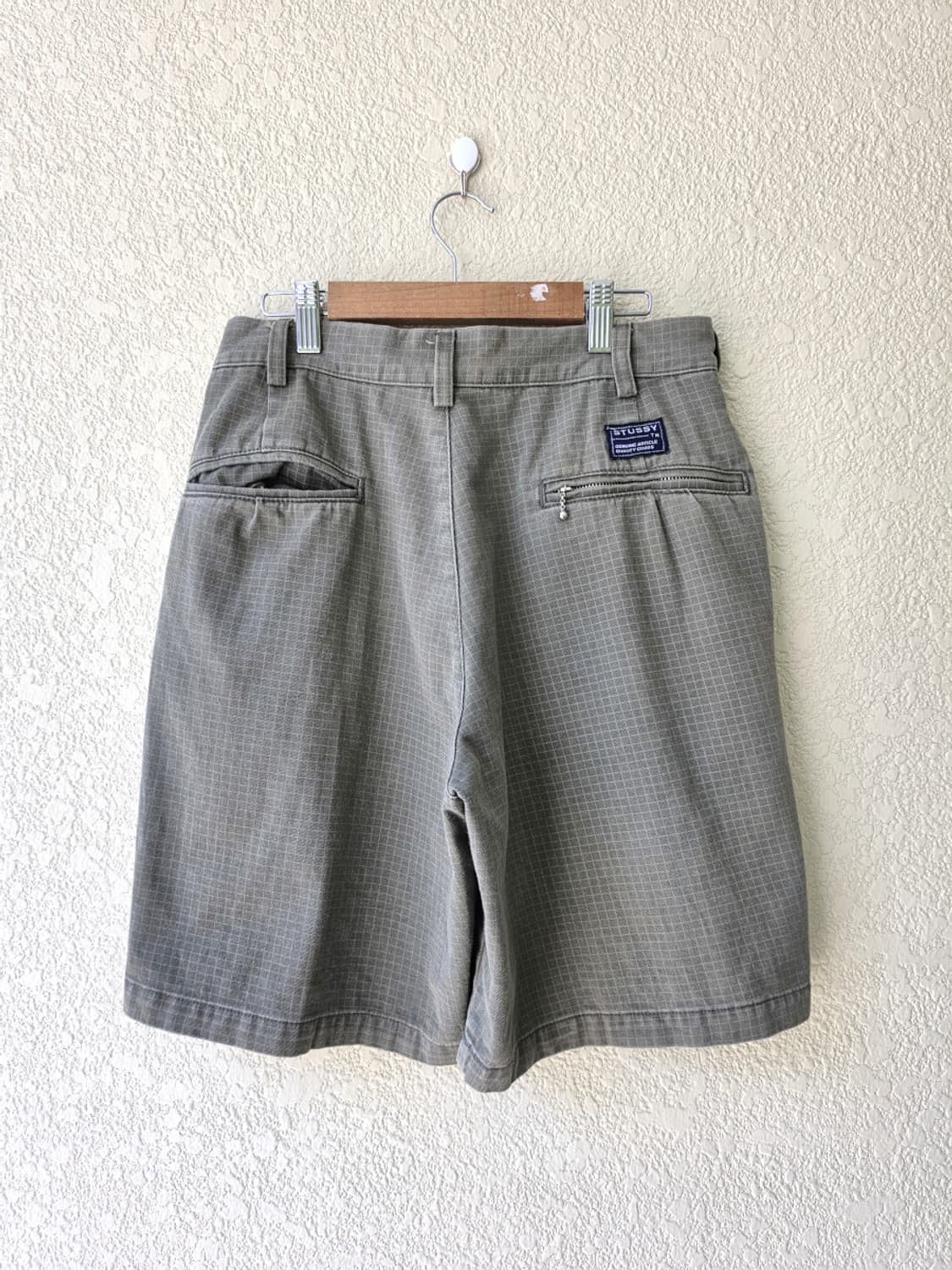 90s 스투시 잔체크 반바지 (made in usa) 상품이미지6