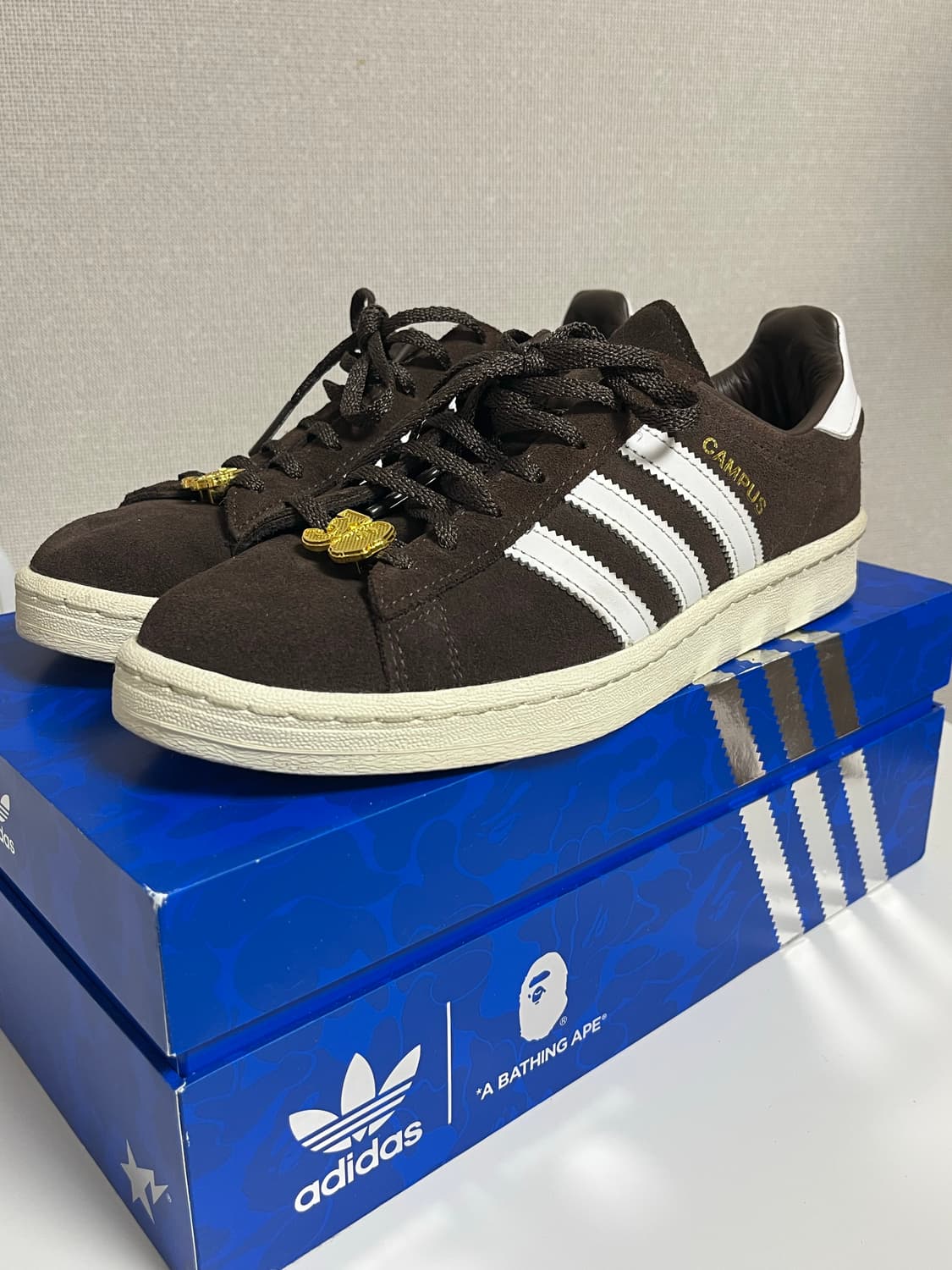 아디다스 X 베이프 캠퍼스 80s 브라운 250 상품이미지4