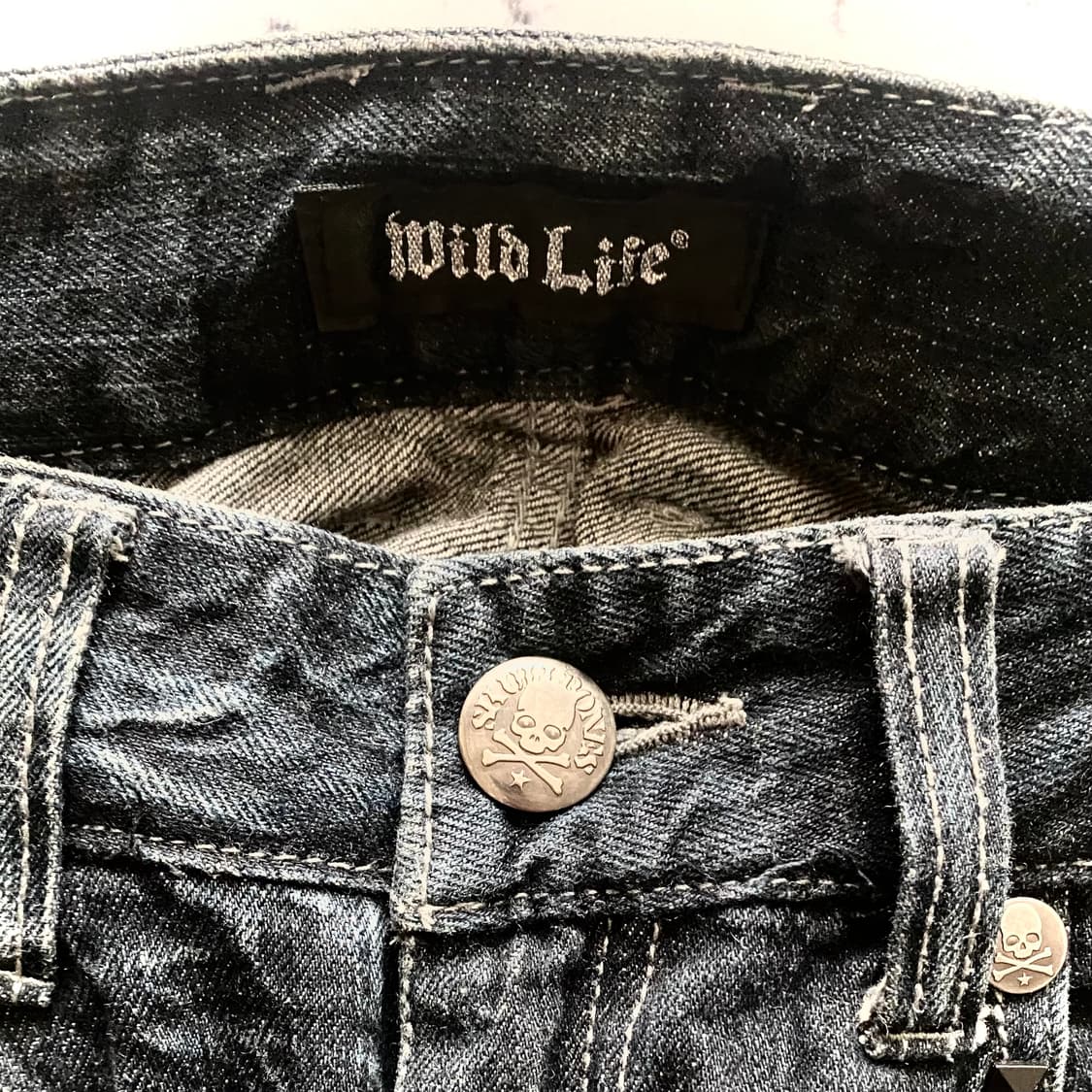 Y2K 해골 팬츠 상품이미지3