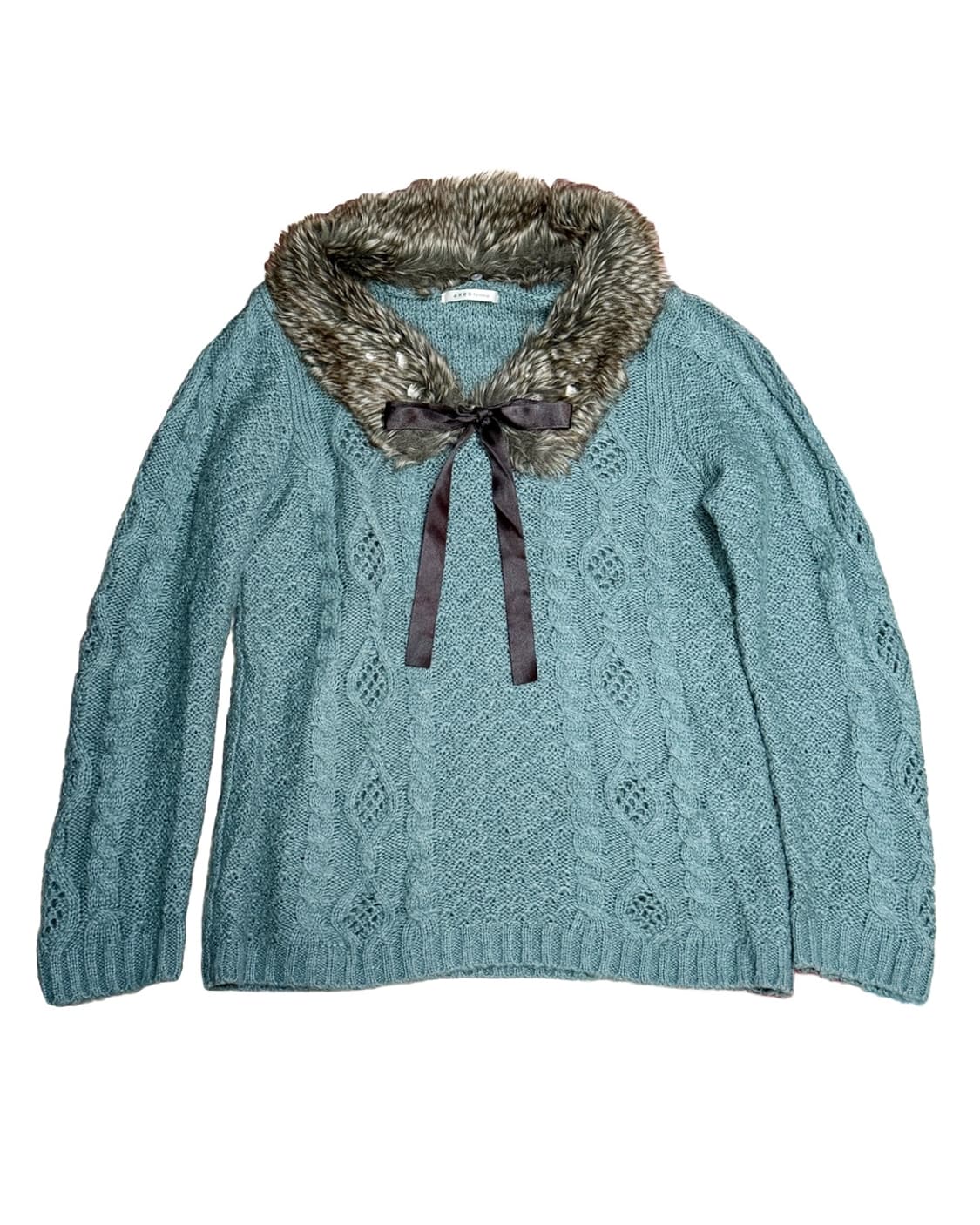 axes femme 민트초코 리본 니트 상품이미지1