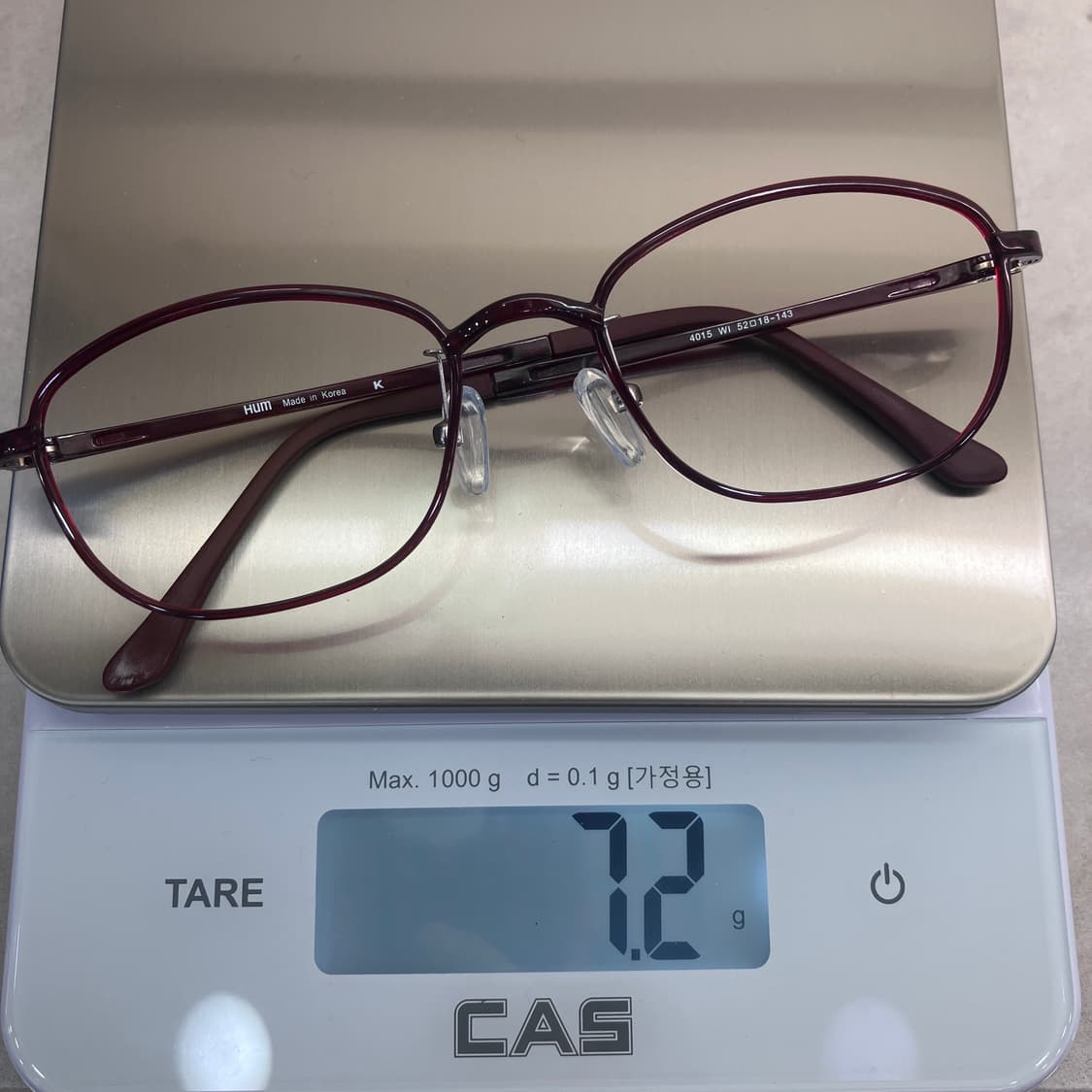 D13 HUM 흄 레드 와인 웰링턴 뿔테 안경 상품이미지8