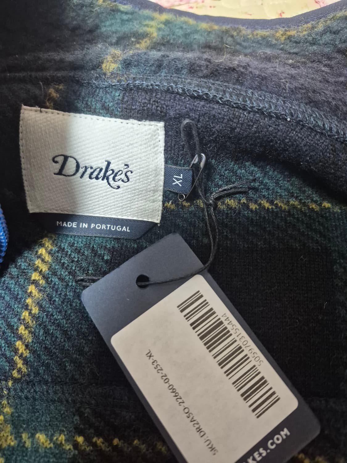 드레익스 존스톤 체크 부클 플리스 베스트 xl 상품이미지3