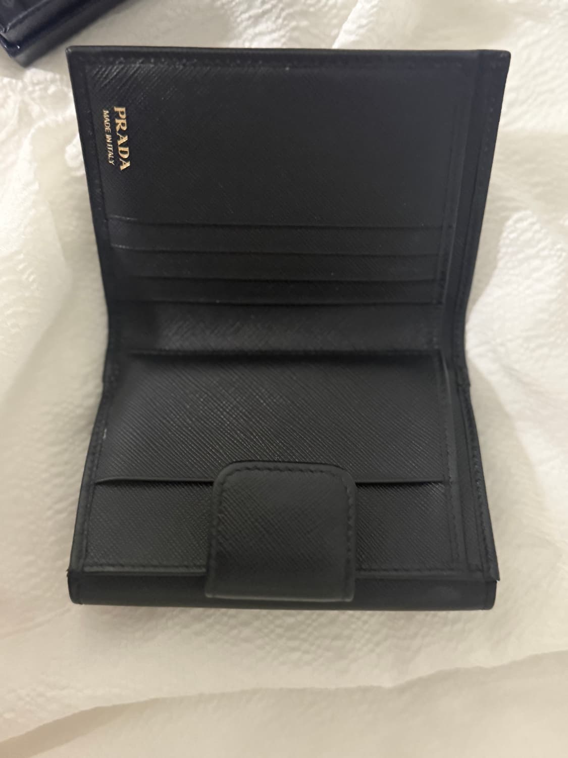 프라다 정품 중지갑 블랙 풀박스 상품이미지5