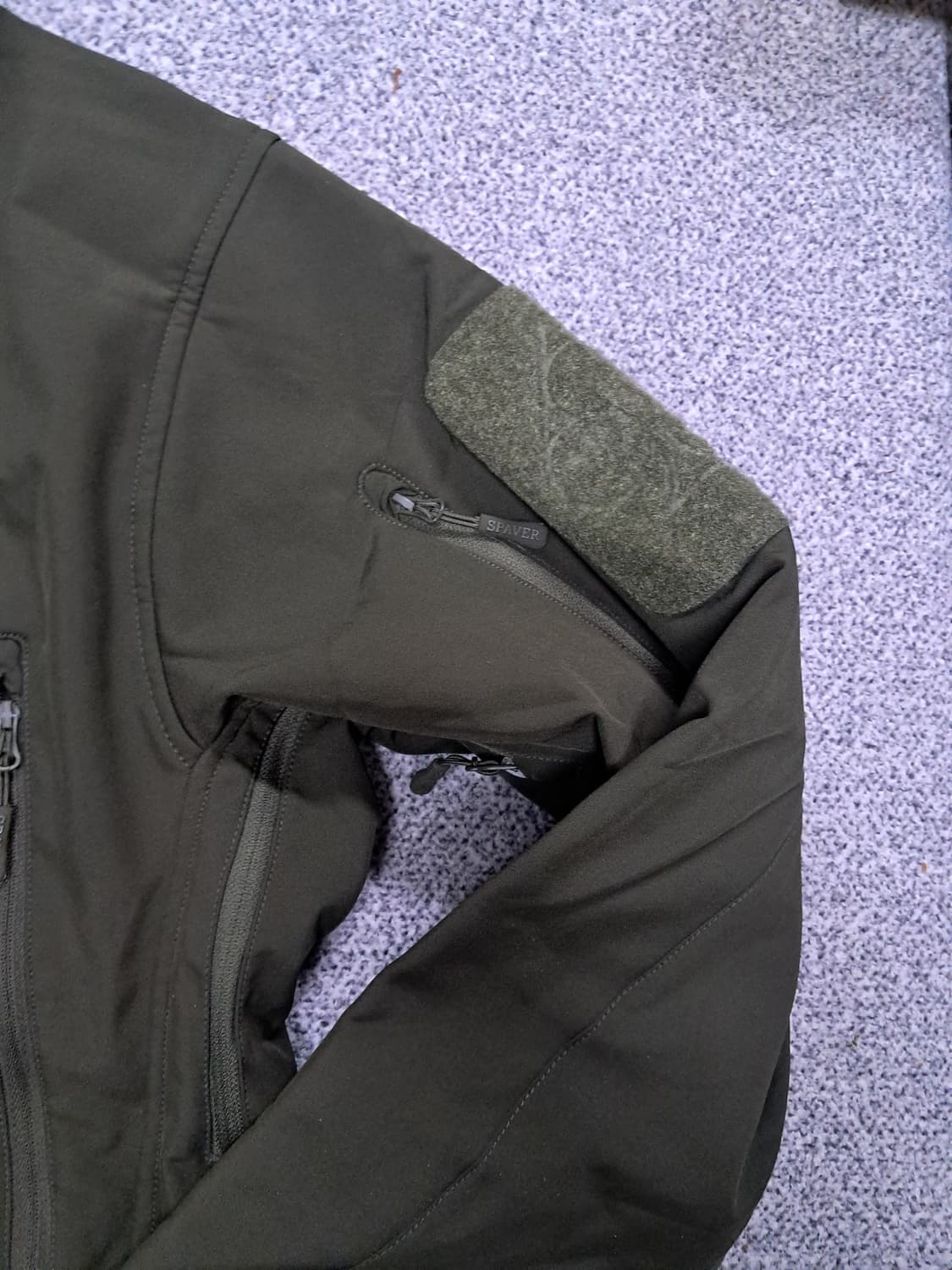 스페이드  후드 소프트쉘 자켓 올리브 상품이미지3