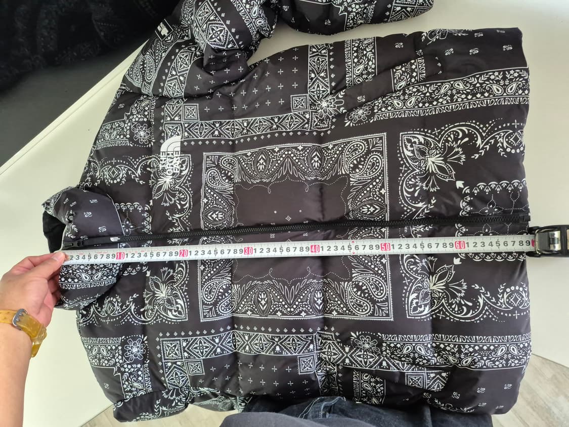 노스페이스 페이즐리 눕시 패딩 L(100) 5회미만착용 상품이미지6