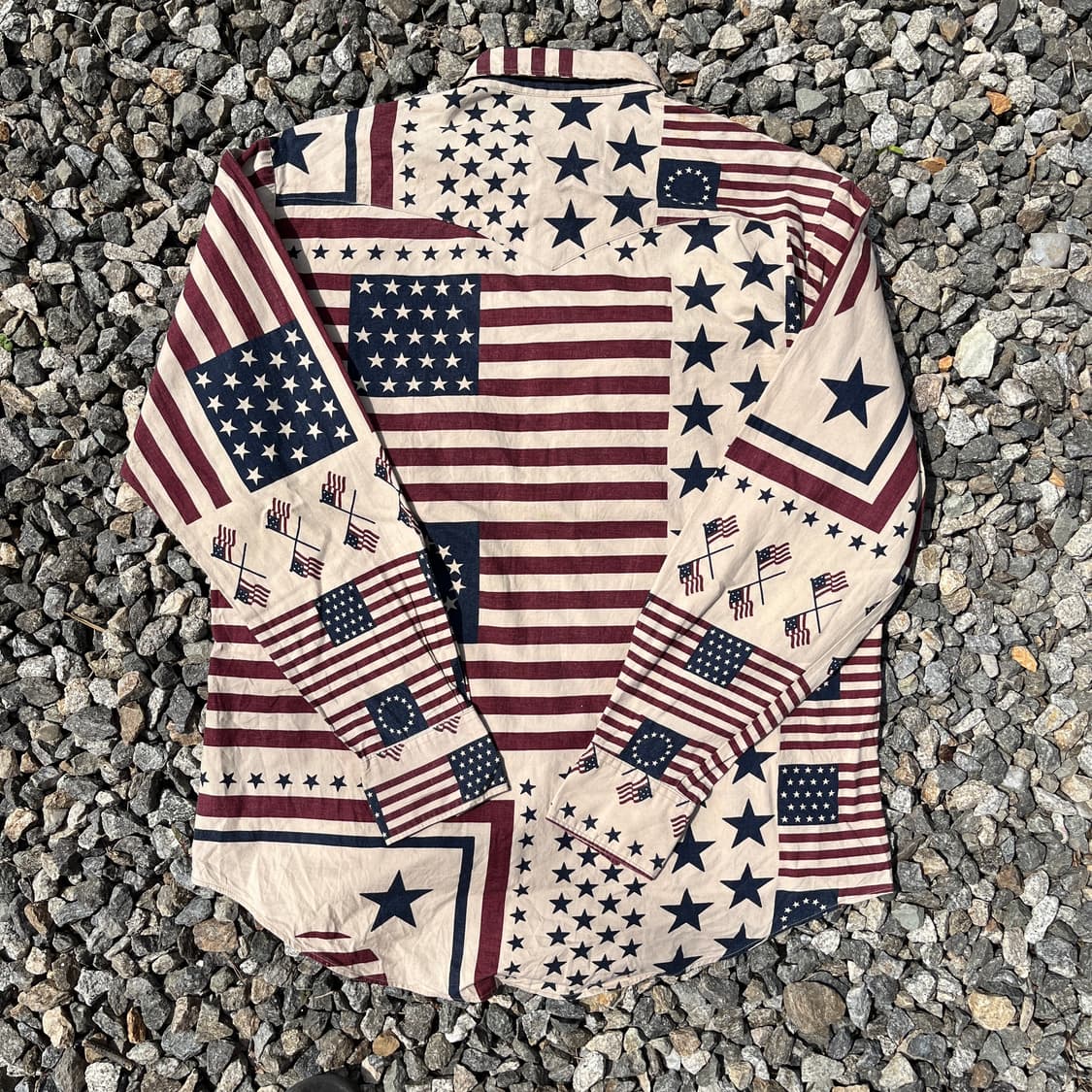Roughrider 빈티지 성조기 셔츠 (실측확인) 상품이미지6