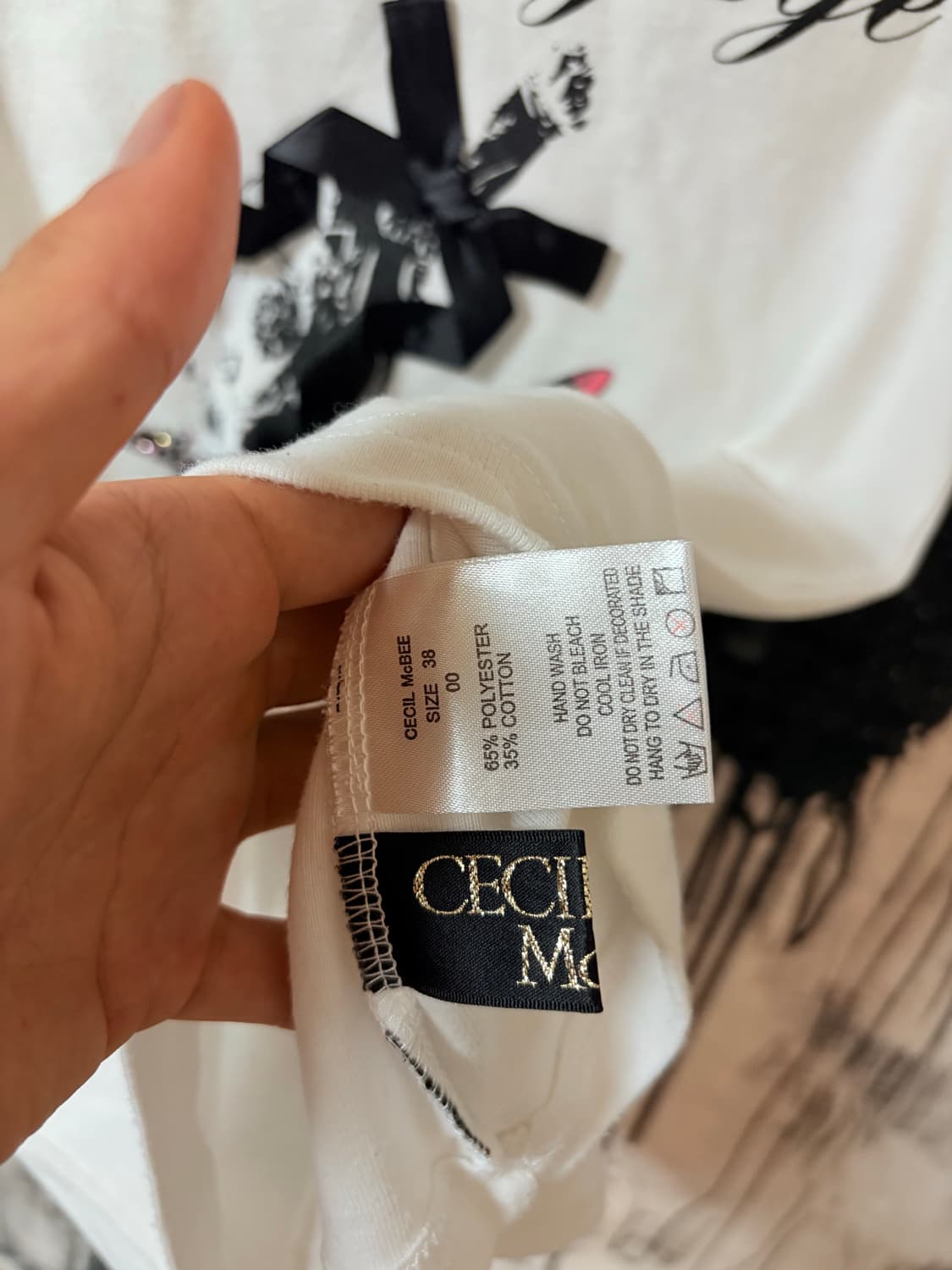 CECIL McBEE half t-shirt. 상품이미지3
