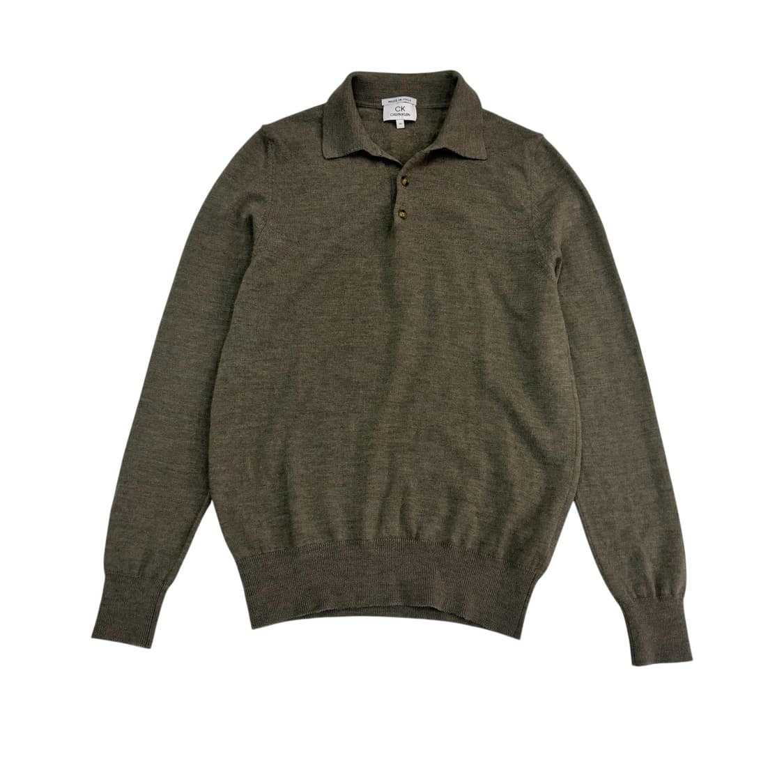 캘빈클라인 이태리 슬림 핏 카라 니트 상품이미지1