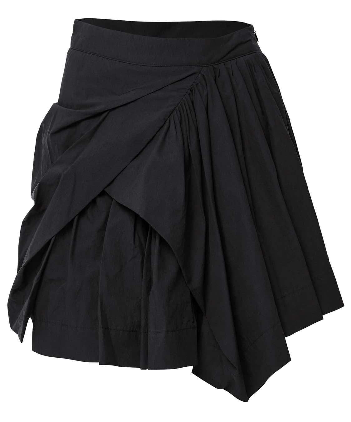 Asymmetrical Draped Layered Skirt 상품이미지1