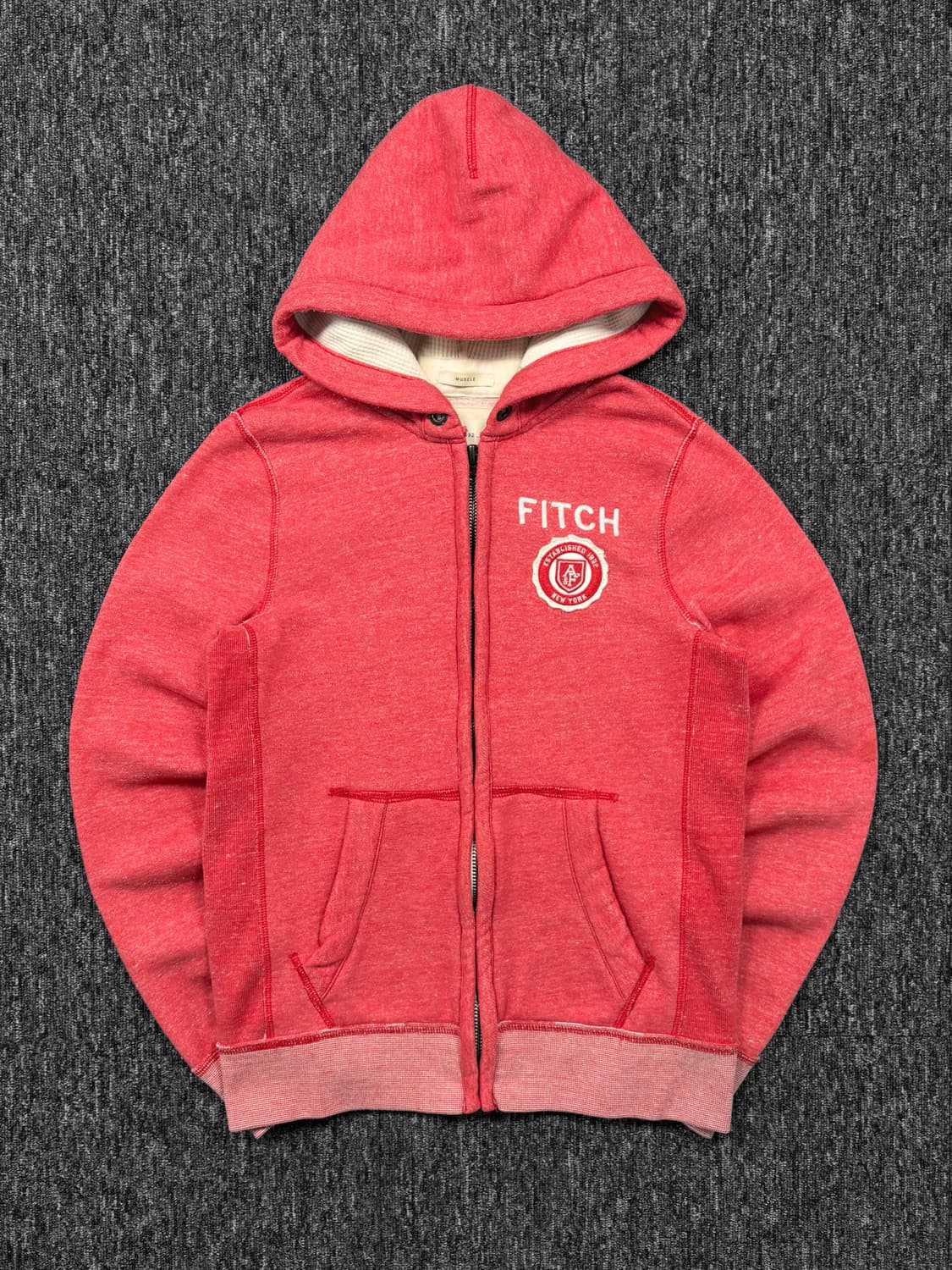 아베크롬비 레드 후드집업 상품이미지4