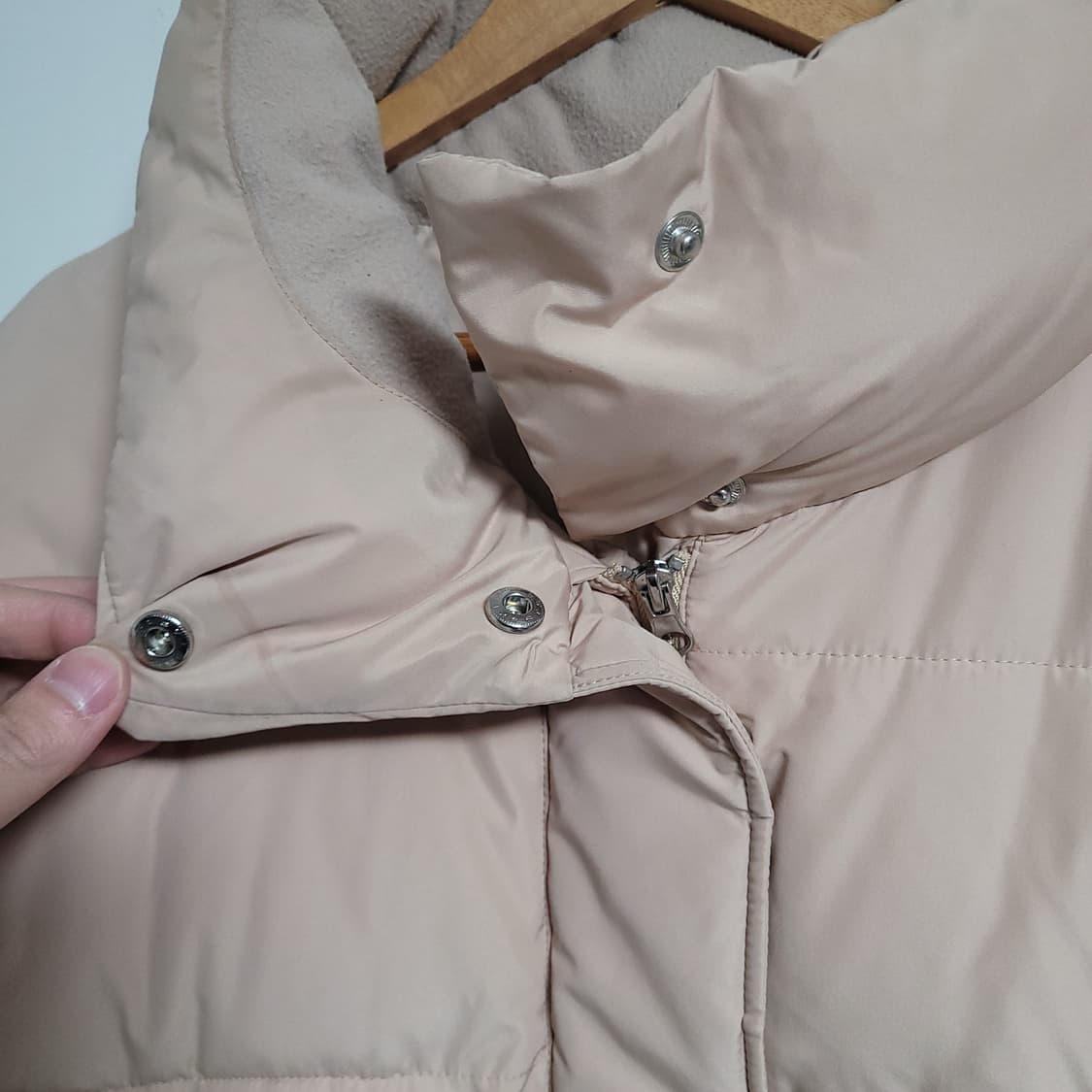 (L) SPAO 스파오 베이지 숏 패딩 점퍼 상품이미지2