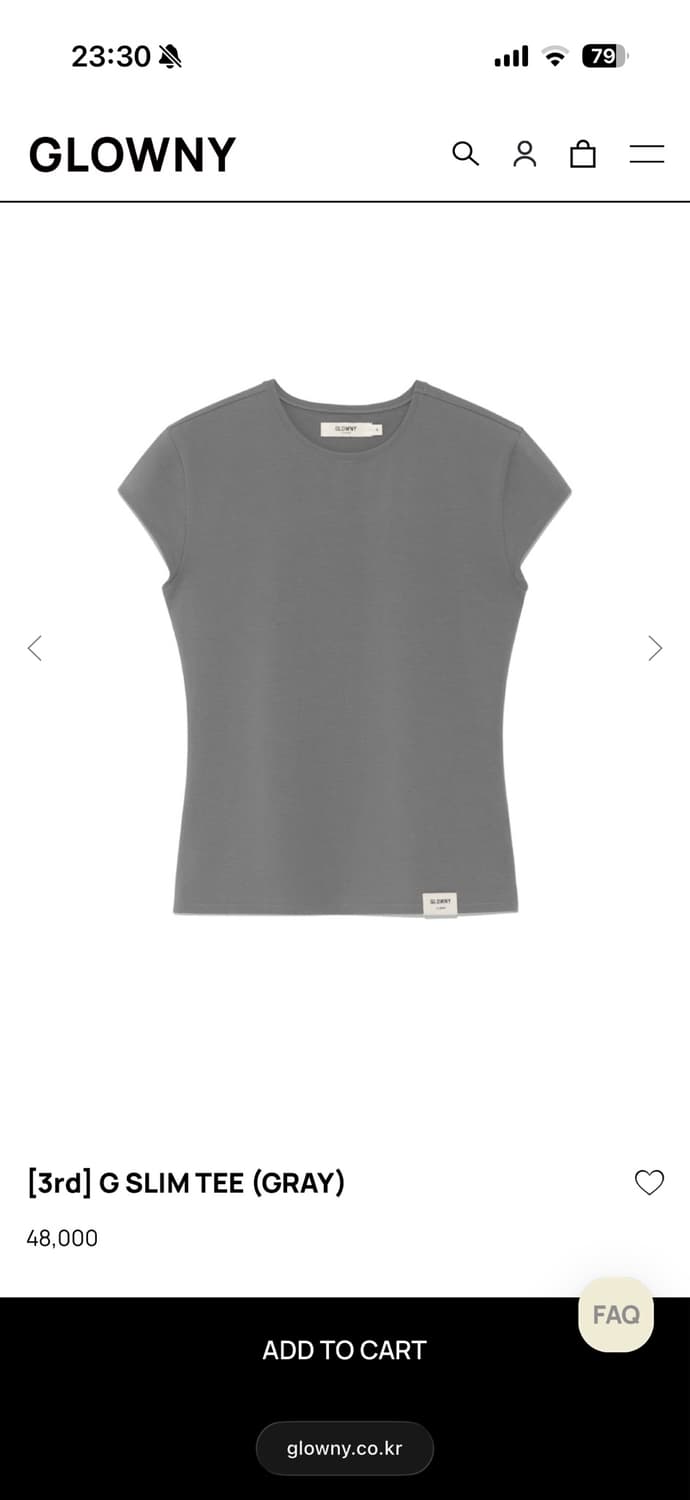 Glowny g slim tee 글로니 지 슬림티 상품이미지2