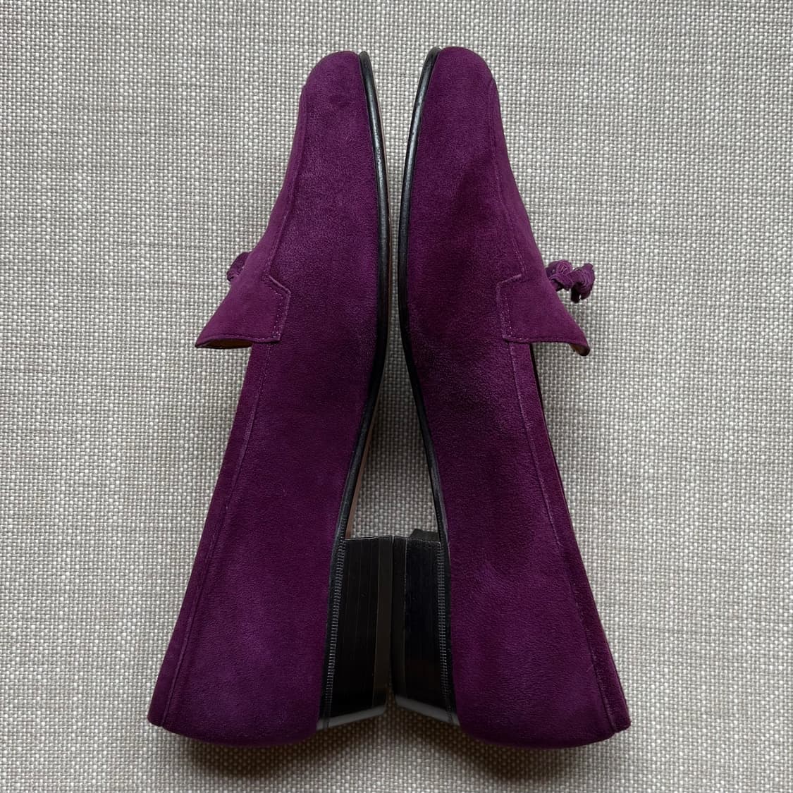 [230] 80s CELINE 퍼플 스웨이드 태슬로퍼  상품이미지7
