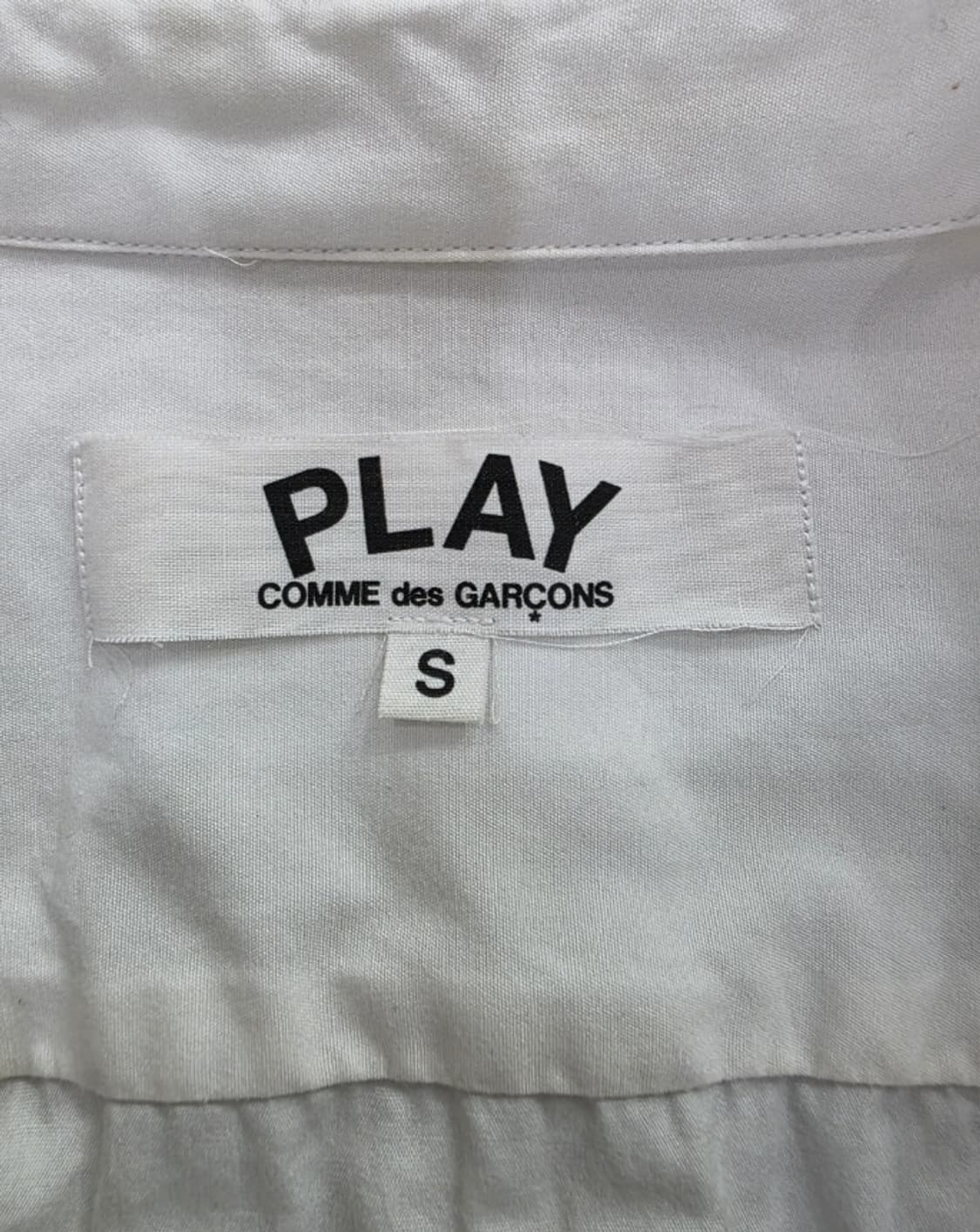 꼼데가르송 PLAY 화이트 셔츠 ~55 상품이미지6