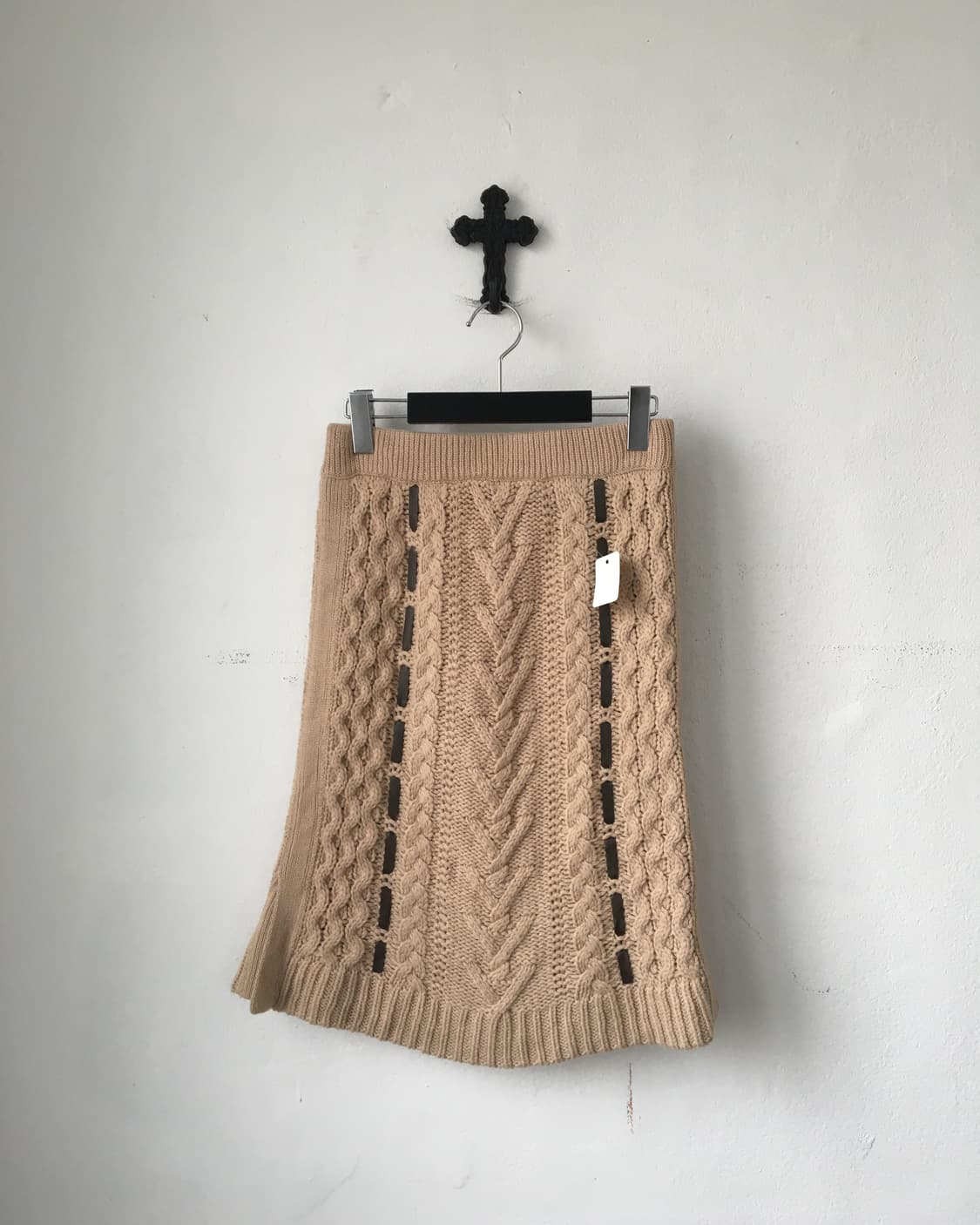 Cable pattern knit skirt 상품이미지1