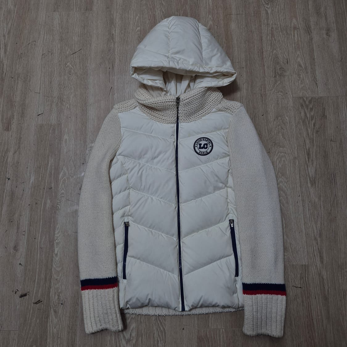 루이까스텔 골프웨어 모직 덕다운 하이브리드 니트 패딩 점퍼 M(95) 상품이미지1