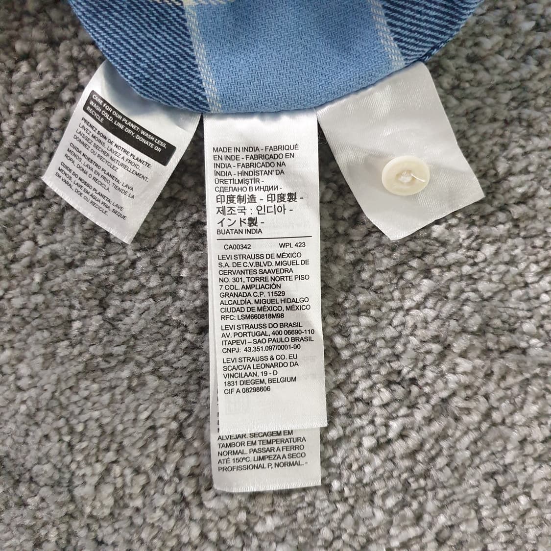 [무료배송] LEVIS SILVER TAB 체크 긴팔 셔츠 상품이미지8