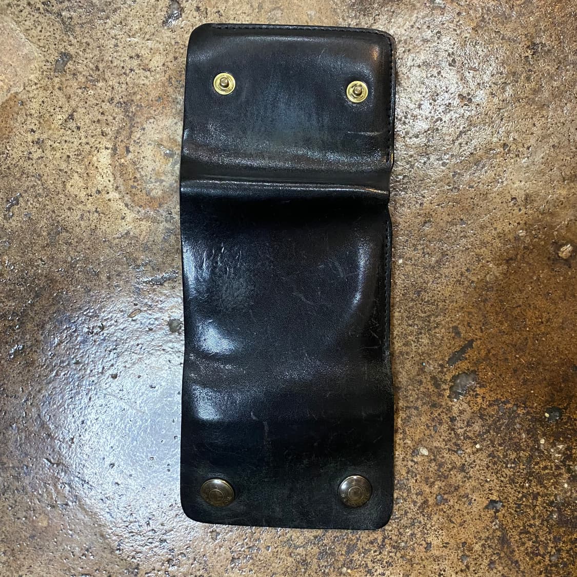 레드문 가죽 반지갑 블랙 상품이미지4