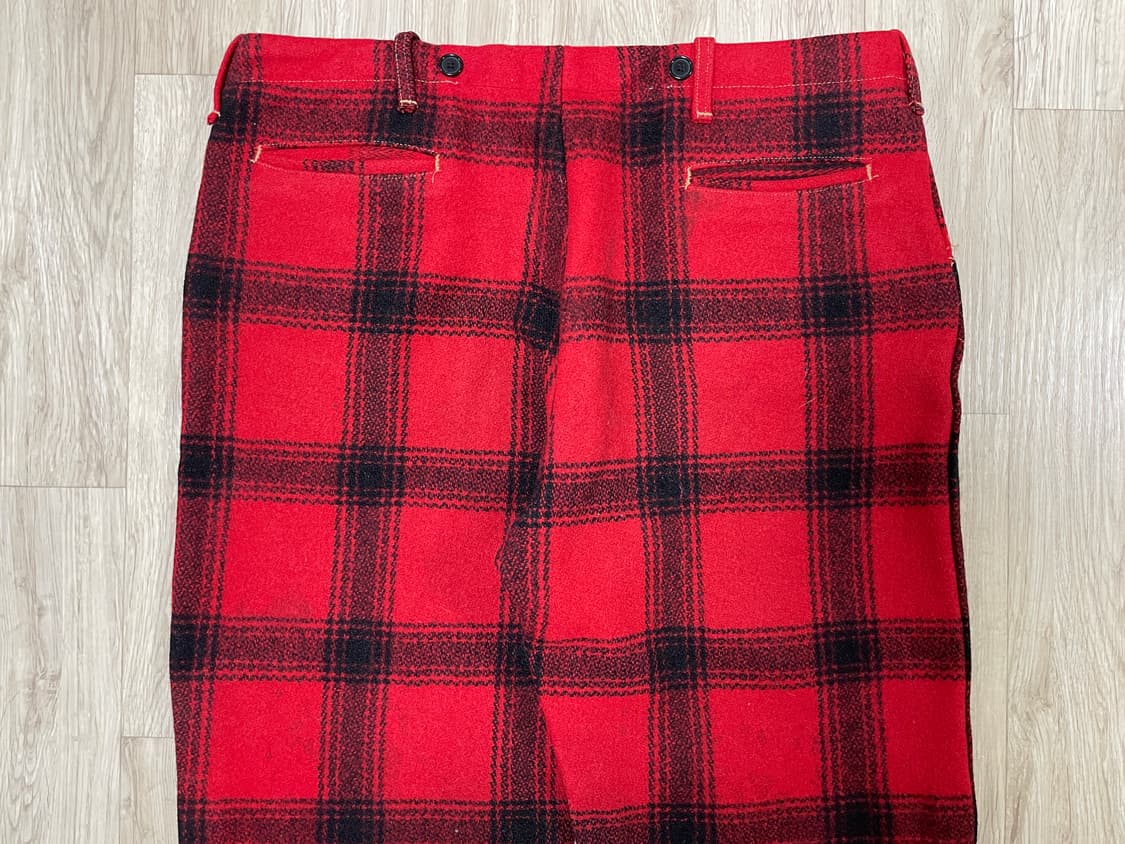 34~36) 50's 플레드체크 울 매키노 팬츠(RRL&LVC&폴로) 상품이미지9