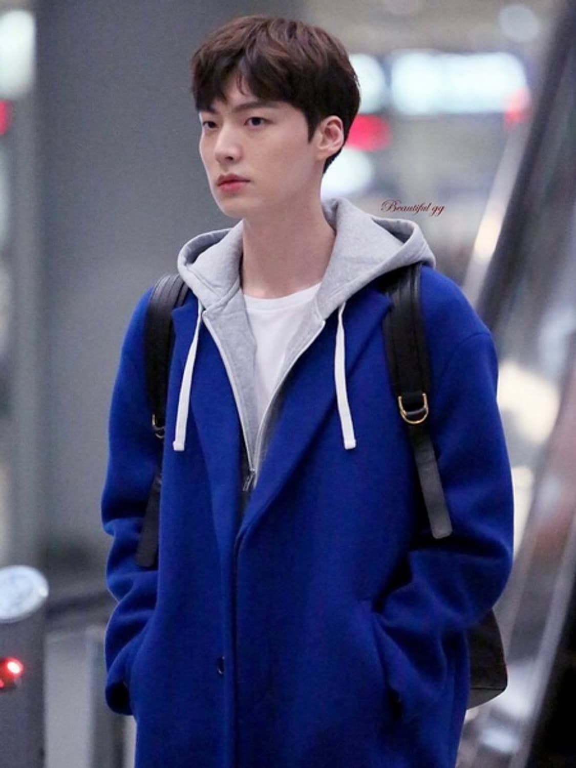 시스템옴므 캐시미어 코발트블루 오버핏 코트 95사이즈 상품이미지8