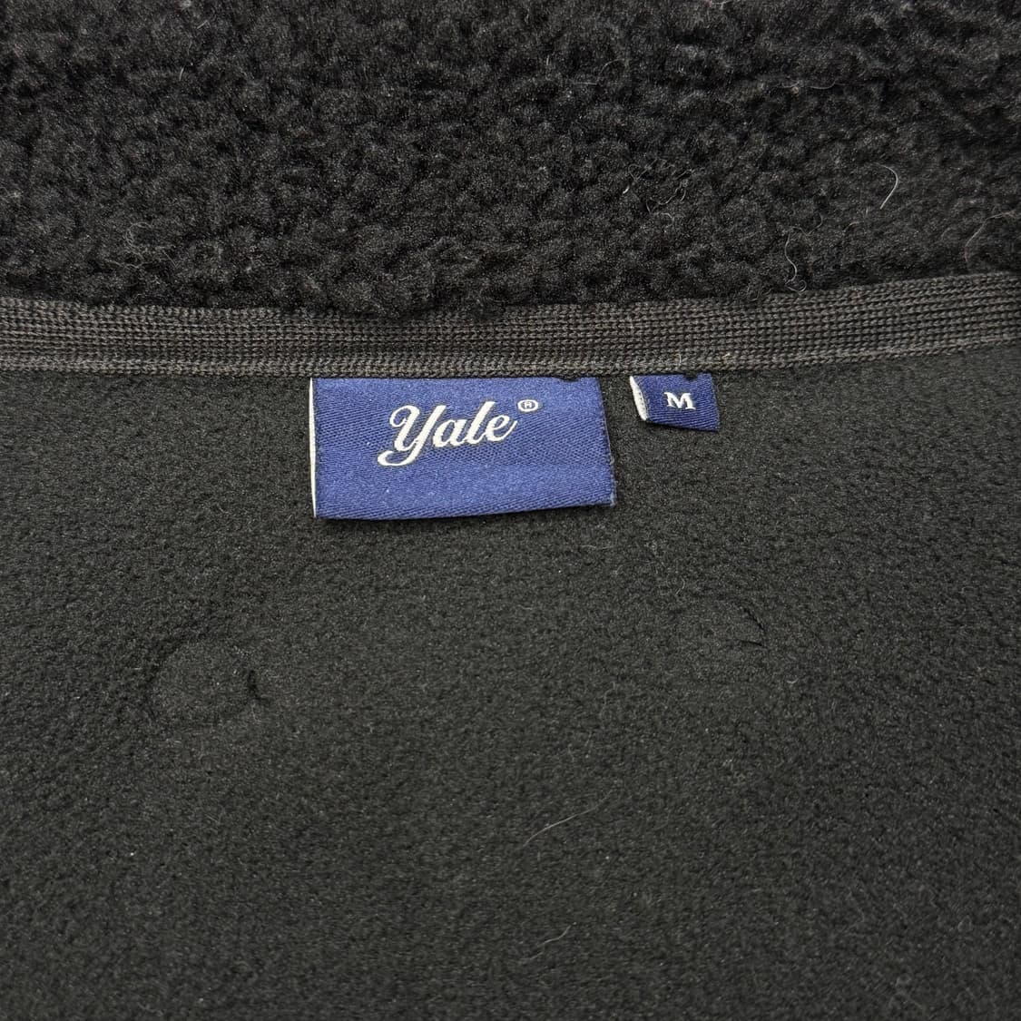 [M] 예일 블랙 플리스 집업 상품이미지5