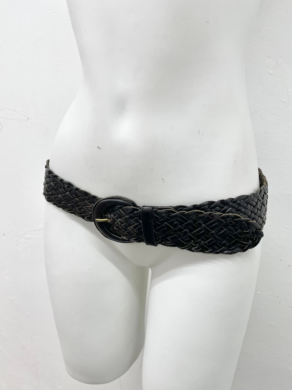 리얼레더 블랙페어리 위빙 벨트 상품이미지2