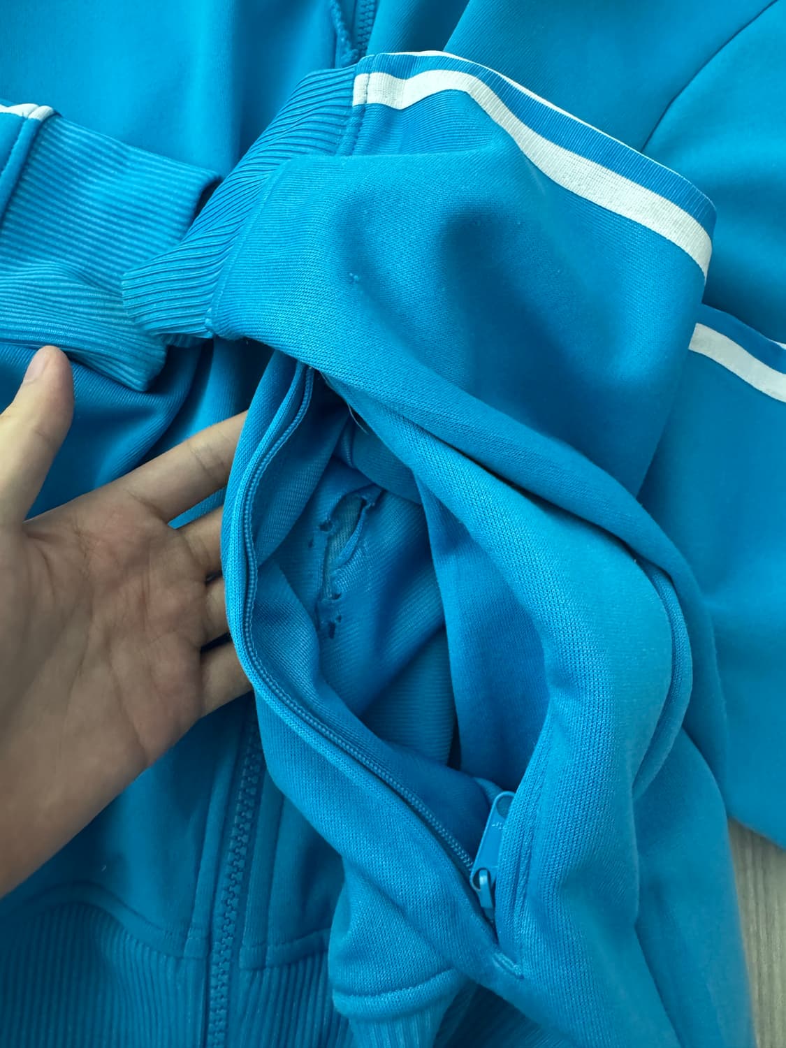 빈티지 아디다스 파이어버드 저지 후드 집업 상품이미지5