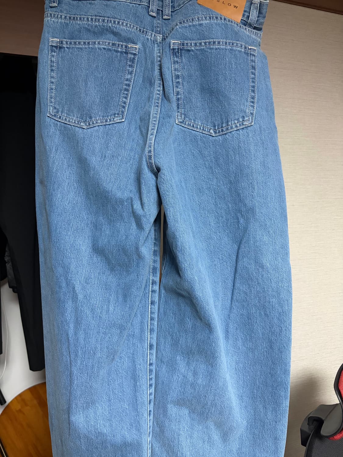 비슬로우 딥 원턱 데님팬츠 상품이미지3