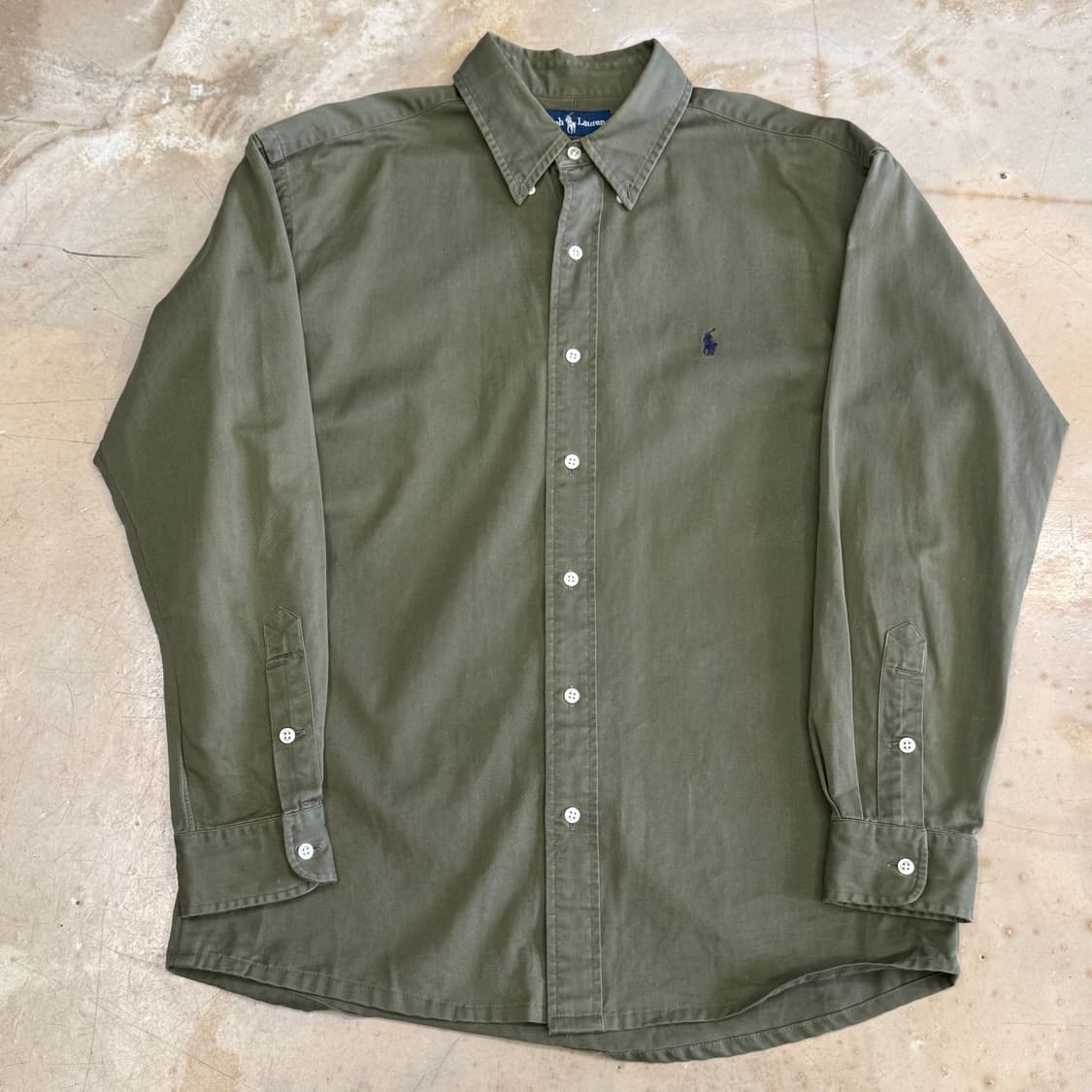 L 폴로랄프로렌 카키 코튼 셔츠 상품이미지2
