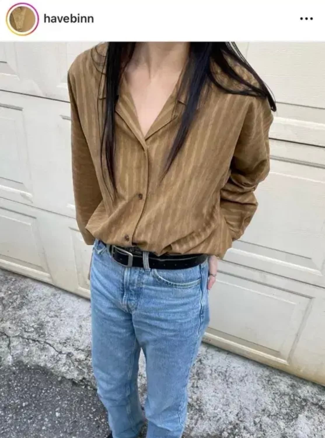 Havebin 해브빈 vintage stripe shirt 새상품 상품이미지3