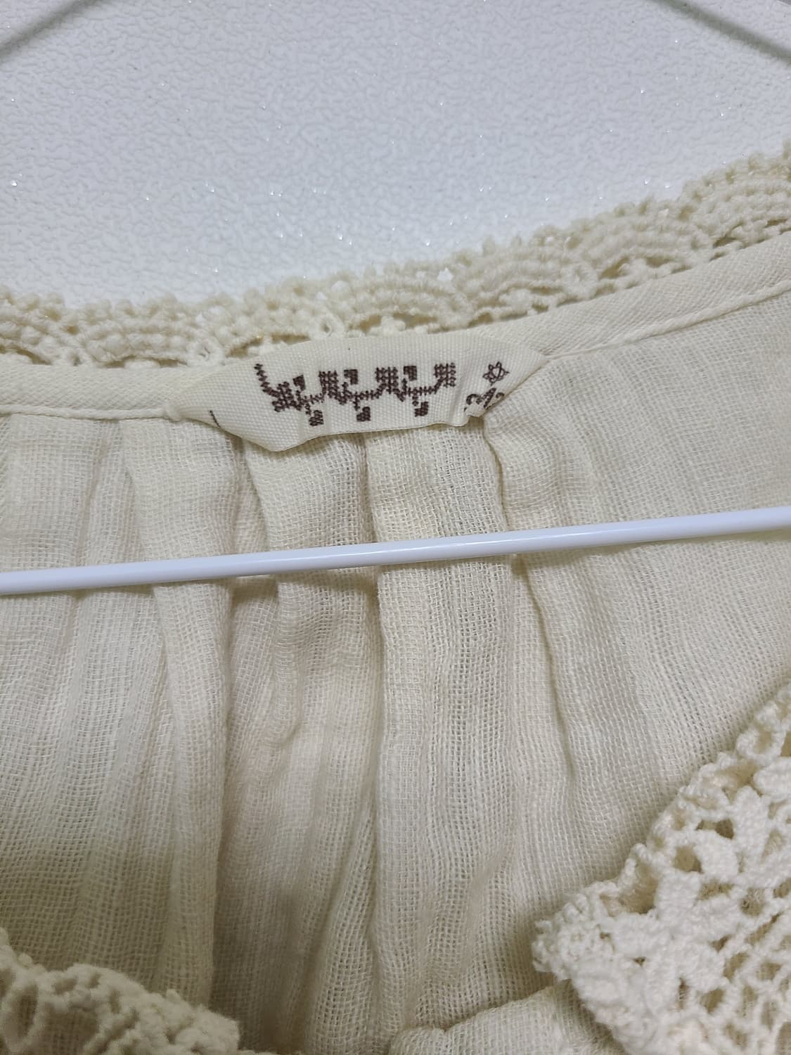 빈티지 면 레이스 셔츠 상품이미지2