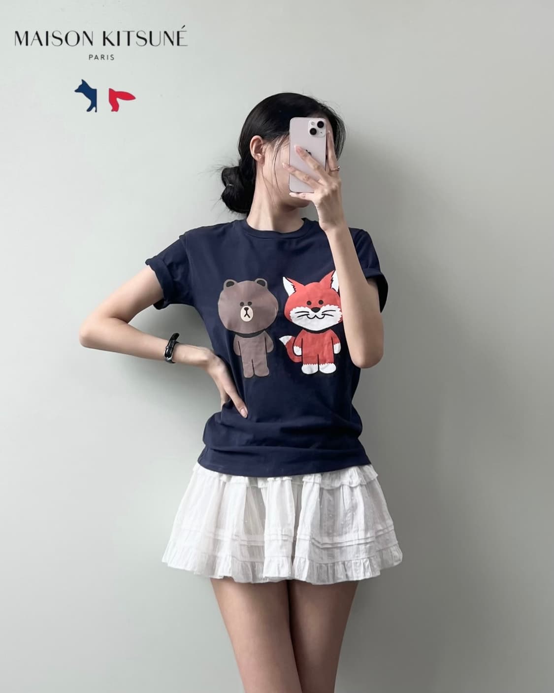 메종키츠네 x 카카오프렌즈 반팔티 상품이미지2