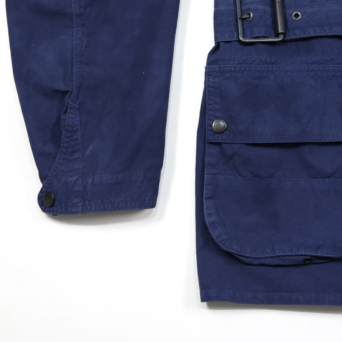 바버 인터네셔널 논왁스 코튼 벨티드 자켓 L(105-110) 가먼트다이 상품이미지5