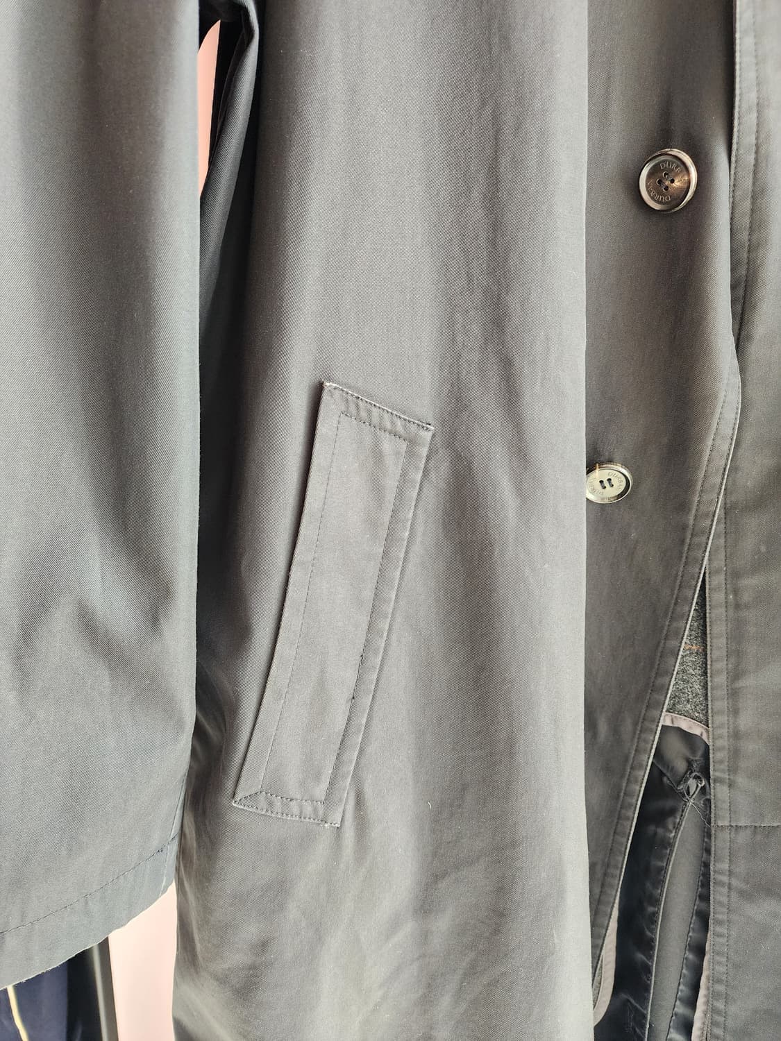 더반 D'URBAN 트렌치코트 팜. 블랙 발마칸 맥코트 100~105 상품이미지5