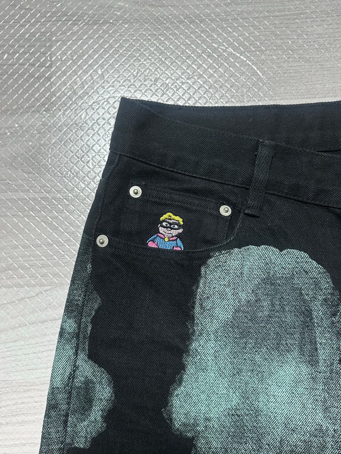 키드슈퍼 데님 블랙 (s) 상품이미지4