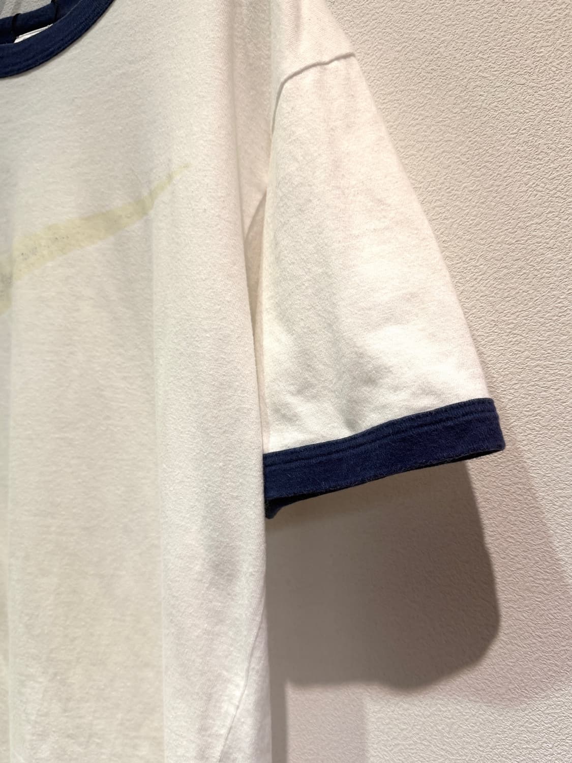 90s Nike Ringer T-Shirt White Navy 상품이미지4