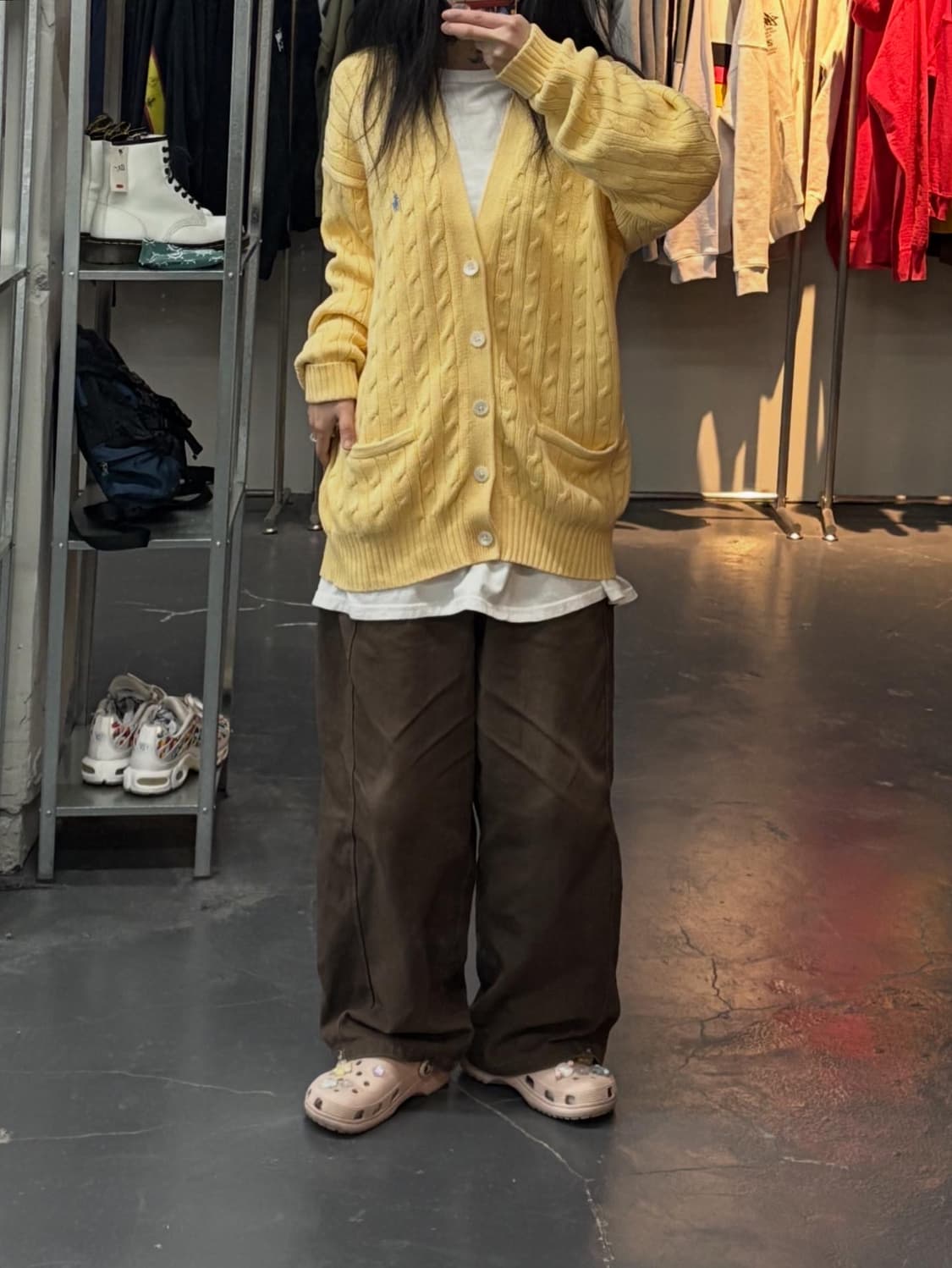 폴로랄프로렌 자수로고 케이블 니트 가디건 A3054 상품이미지1