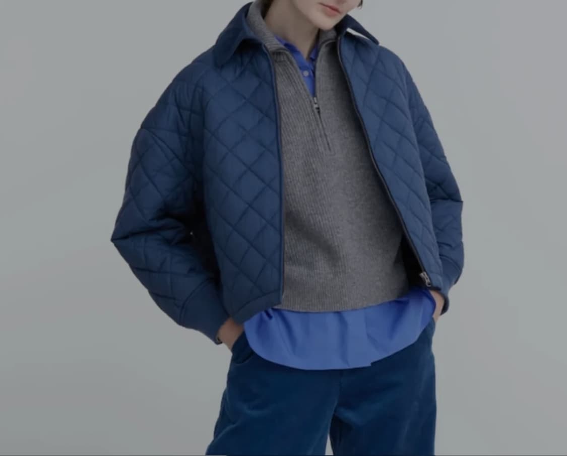 유니클로 C 퀼팅 블루종 자켓 S _ 여성 상품이미지1