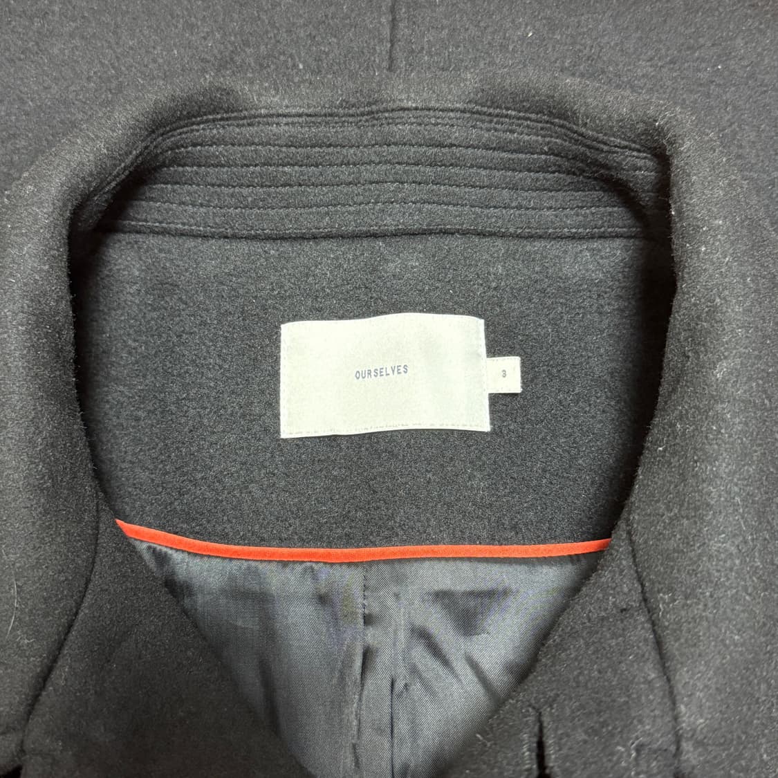 3) 아워셀브스 22fw 멜튼 울 캐시 맥코트 상품이미지3